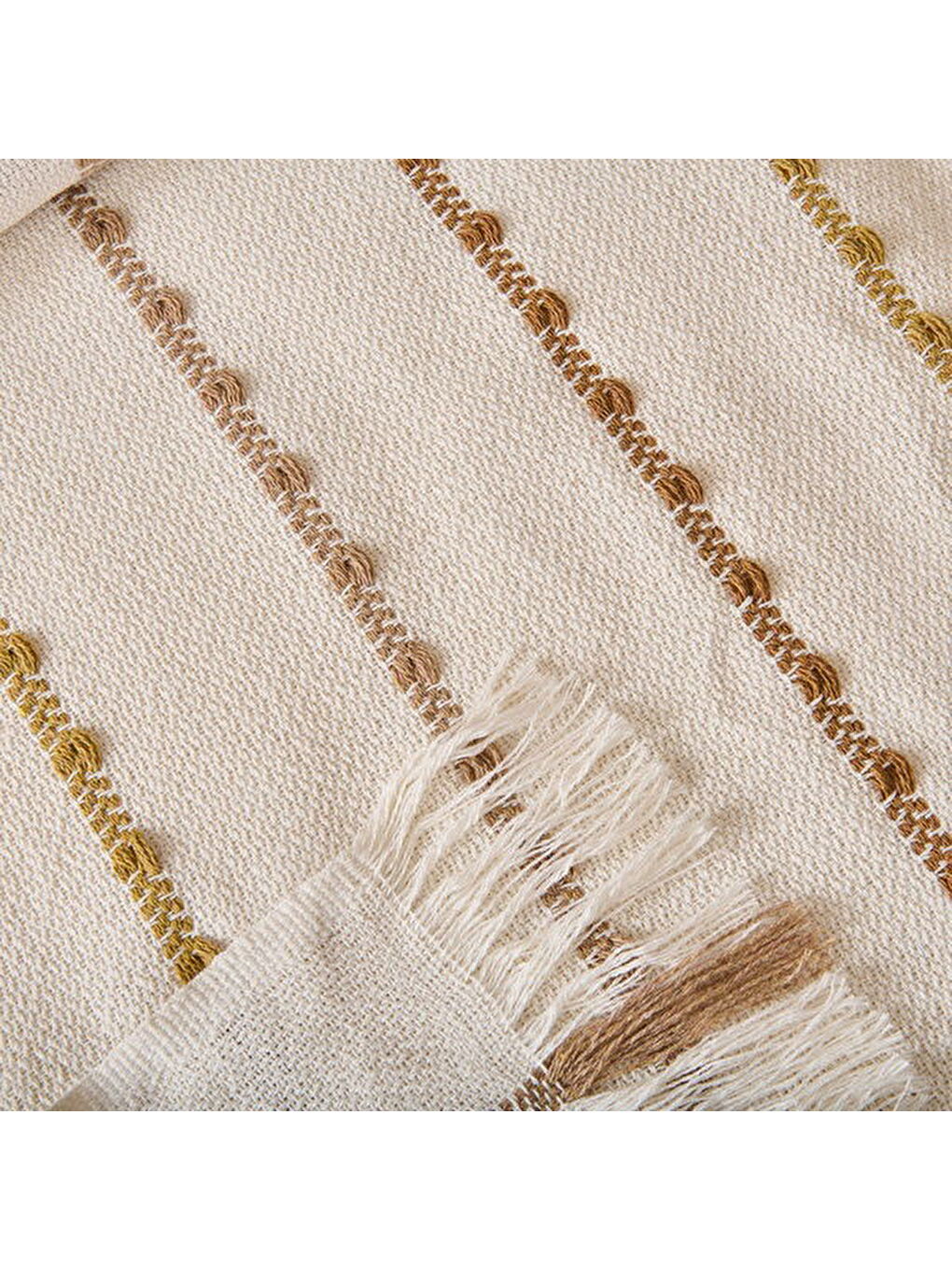 Ekru Soft Arenis Tek Kişilik Pike - Krem - 160x220 cm-4