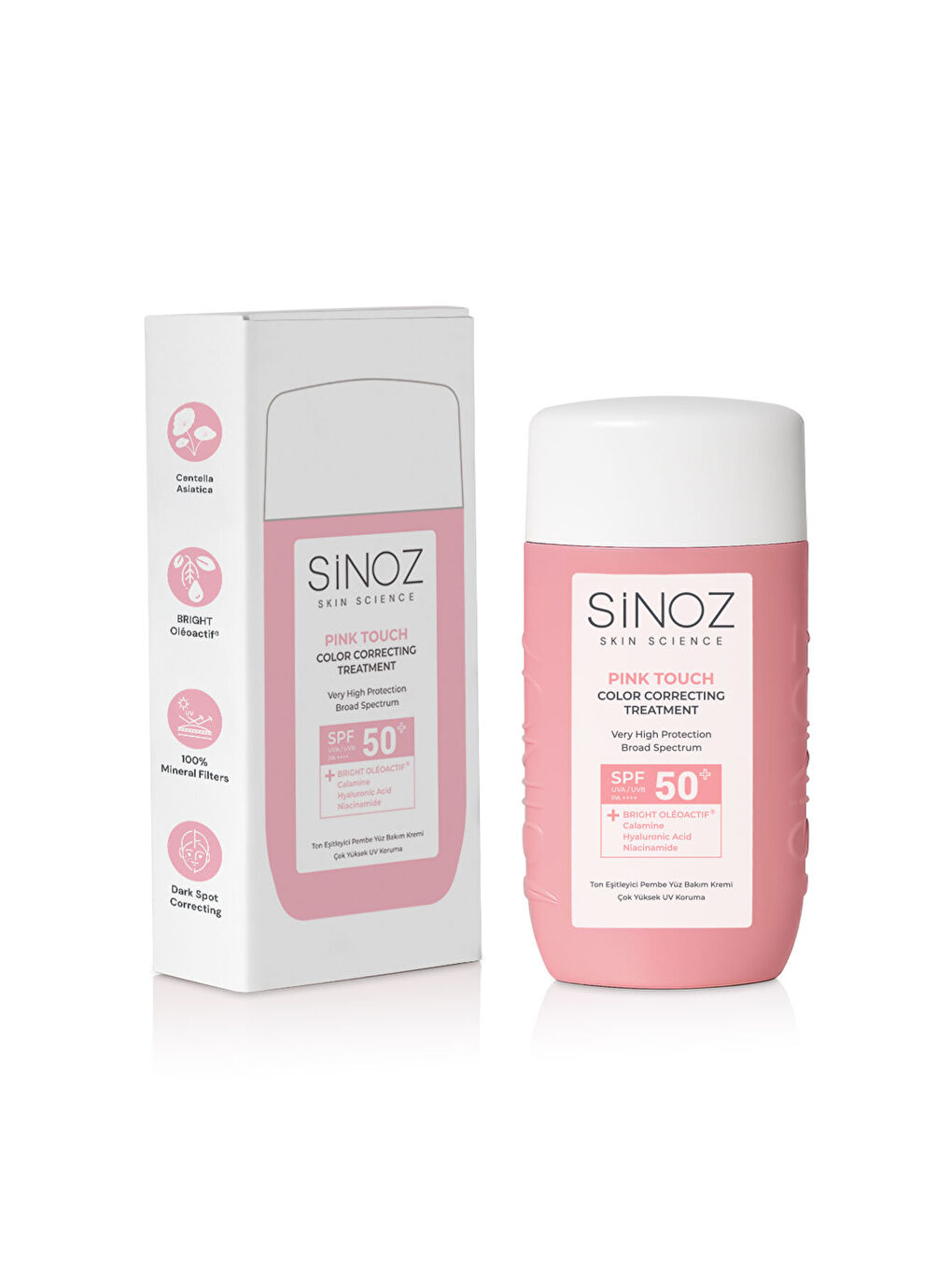 Pink Touch Anında Ton Eşitleyici Onarıcı Nemlendirici Pembe Yüz Güneş Kremi Spf50-7