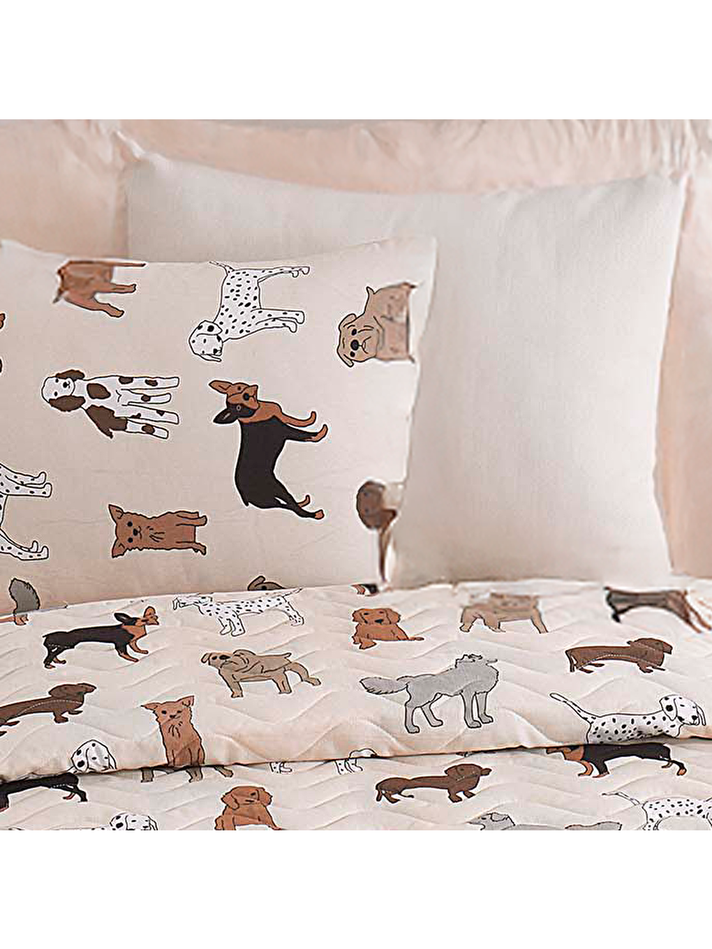 Ekru Kapitone Yatak Örtüsü Seti Tek Kişilik Havhav Krem-2