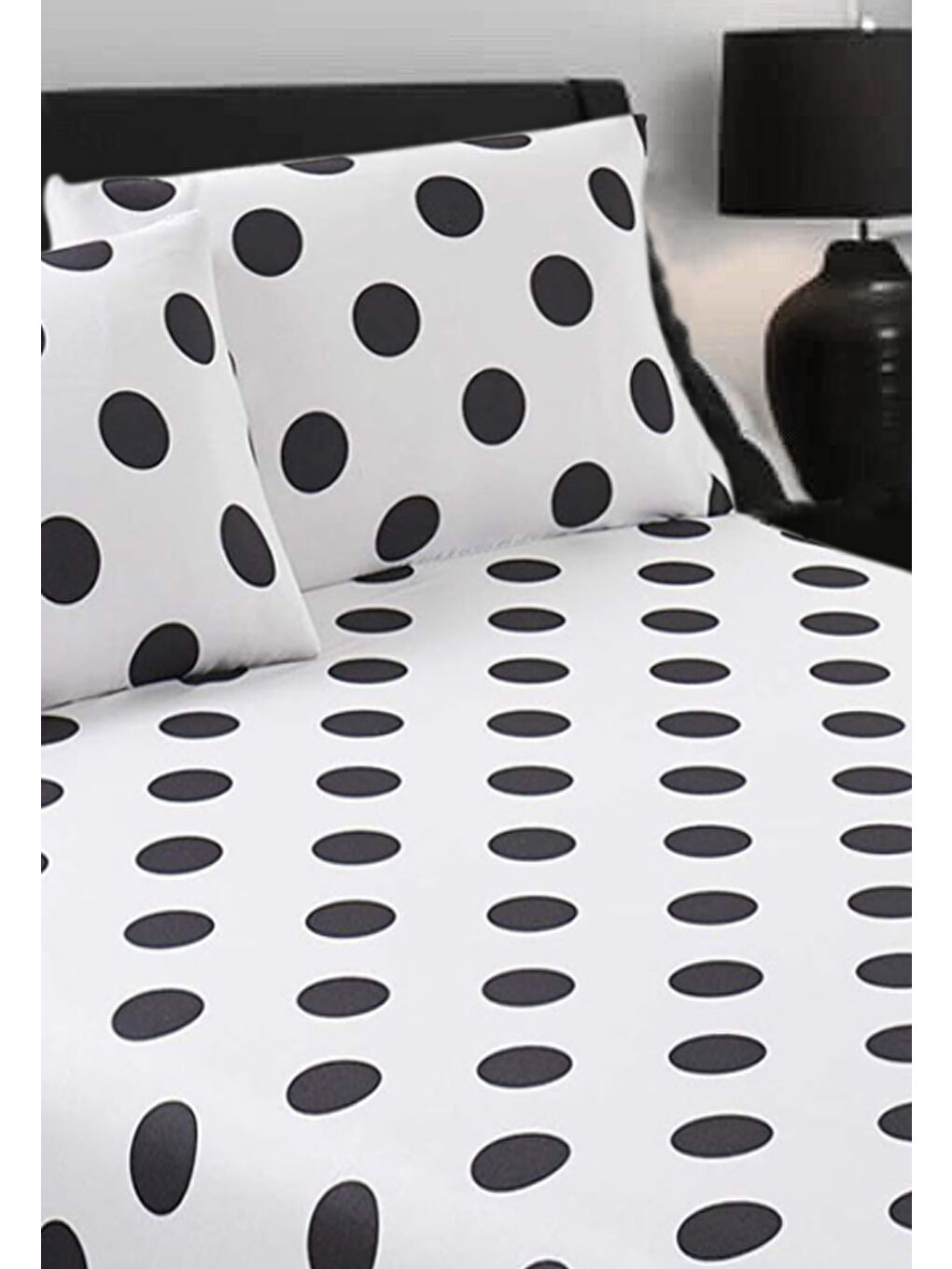 Pes Lastikli Çarşaf Seti Çift Kişilik Point Beyaz-2