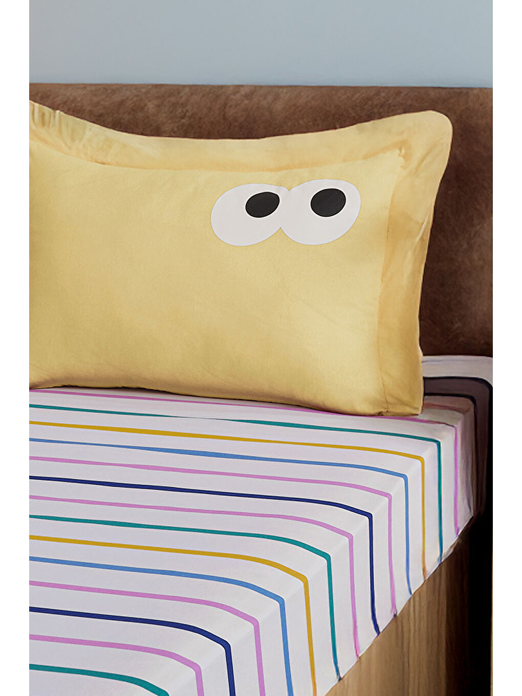 Pes Lastikli Çarşaf Seti Tek Kişilik Funny Sarı-2
