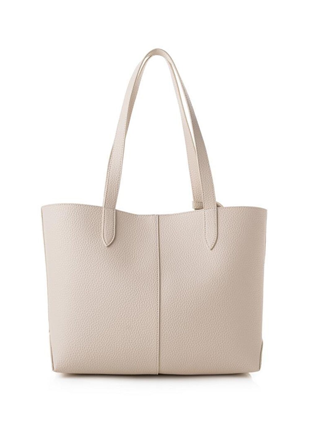 Ekru Kadın El ve Omuz Çantası-5