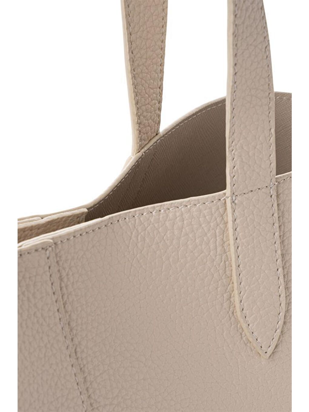 Ekru Kadın El ve Omuz Çantası-8