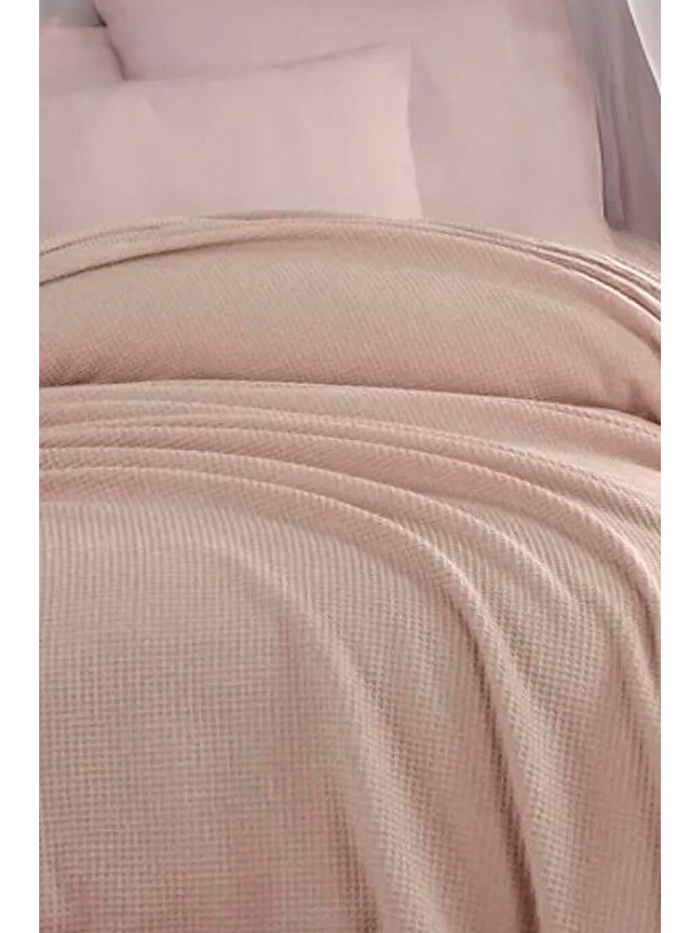 Ecocel Pike Örtü Tek Kişilik 160x230cm Karde Koyu Bej-2