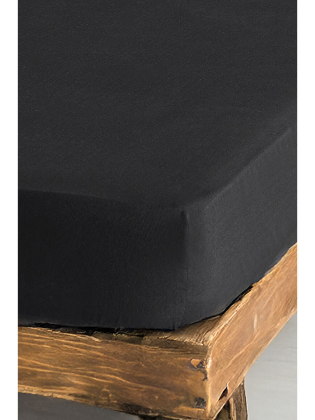 Pes Lastikli Çarşaf Seti Tek Kişilik Funny DüzBoya Siyah-Kahve-1