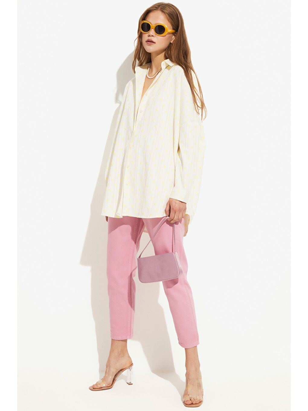 Pembe Mom Fit Jean Pantolon