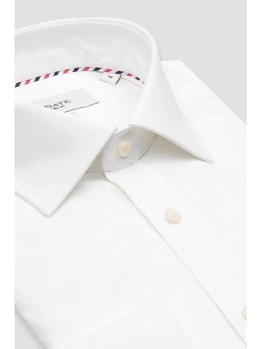 Rico Jersey Pamuk Karışımlı Comfort Fit Beyaz Klasik Yaka Erkek Düz Gömlek-1