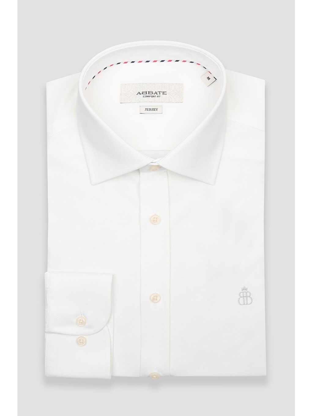 Rico Jersey Pamuk Karışımlı Comfort Fit Beyaz Klasik Yaka Erkek Düz Gömlek-4