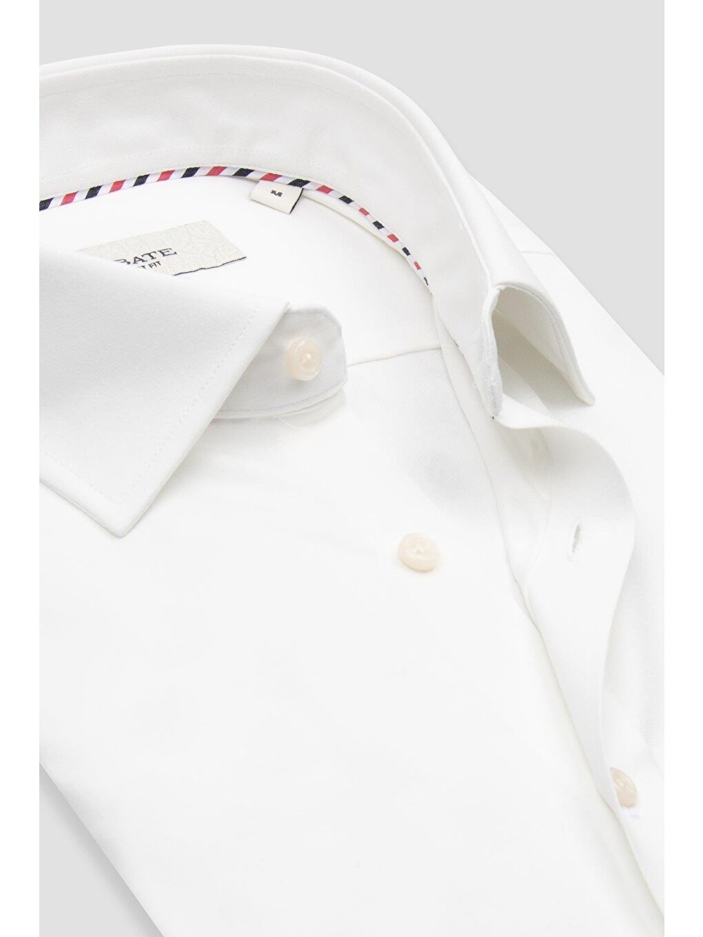 Rico Jersey Pamuk Karışımlı Comfort Fit Beyaz Klasik Yaka Erkek Düz Gömlek-5