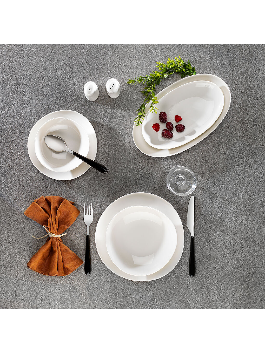 Ella Yemek Takımı 56 Parça-Beyaz-4