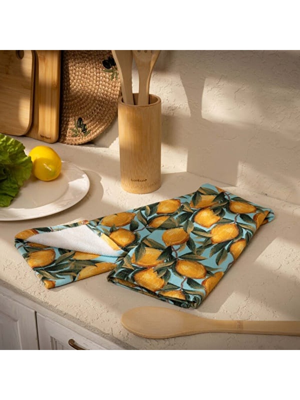 Soft Sitron Mutfak Havlusu - Mavi - 40x66 cm