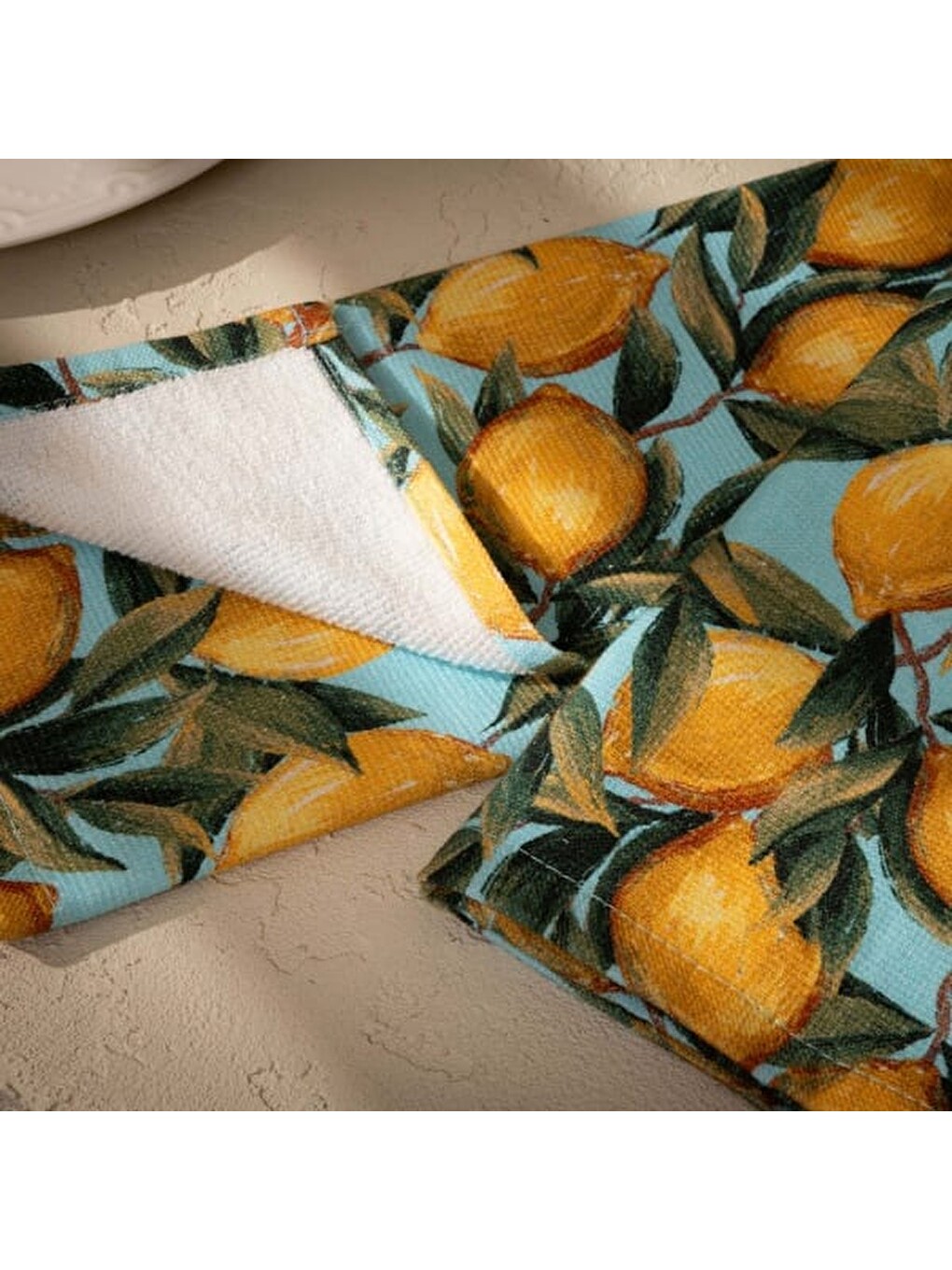 Soft Sitron Mutfak Havlusu - Mavi - 40x66 cm-3