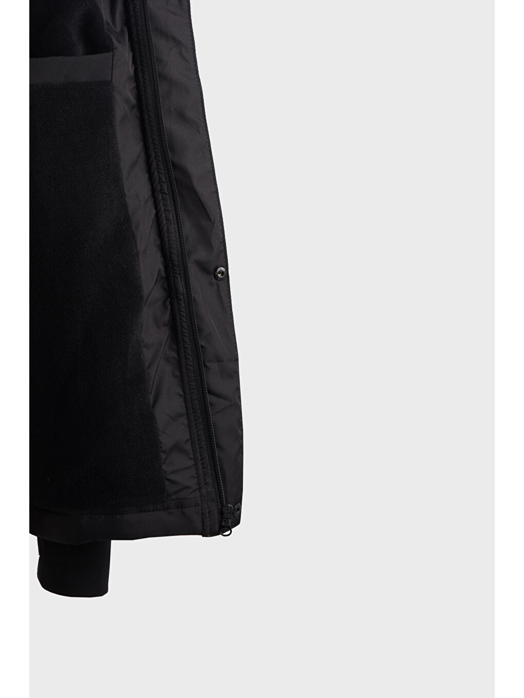 Siyah Çıkarılabilir Kapüşonlu Suya Dayanıklı SoftShell Erkek Mont 497LUIS-4