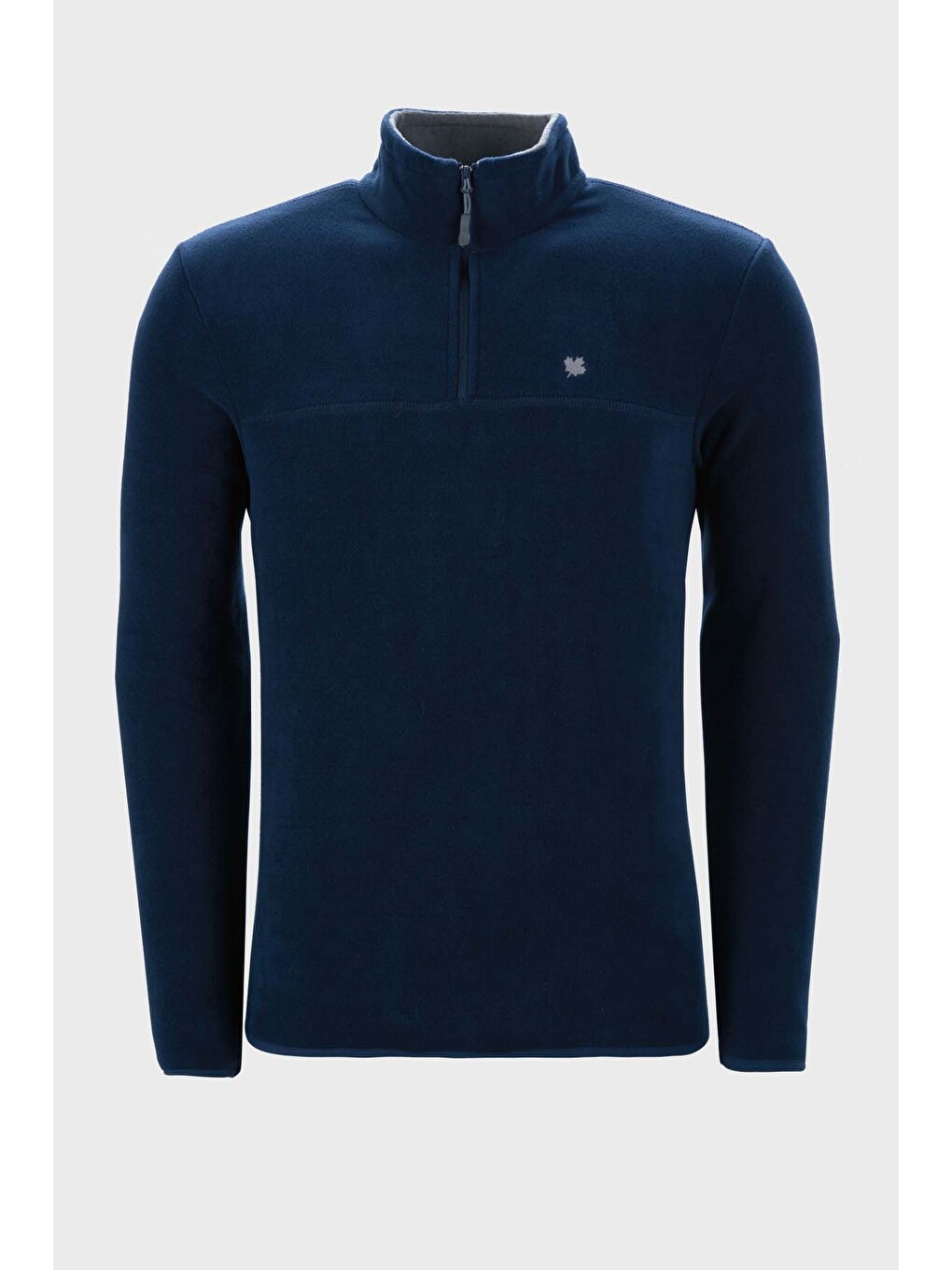 Lacivert Slim Fit Anti-pilling Bato Yaka Kışlık Şardonlu Erkek Polar Sweatshirt 5906001-1