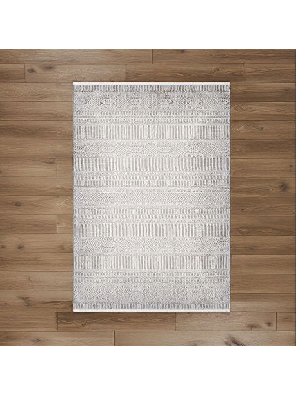 London Ribbon Tozumaz Antialerjik Halı - Gri - 120x180 cm-1