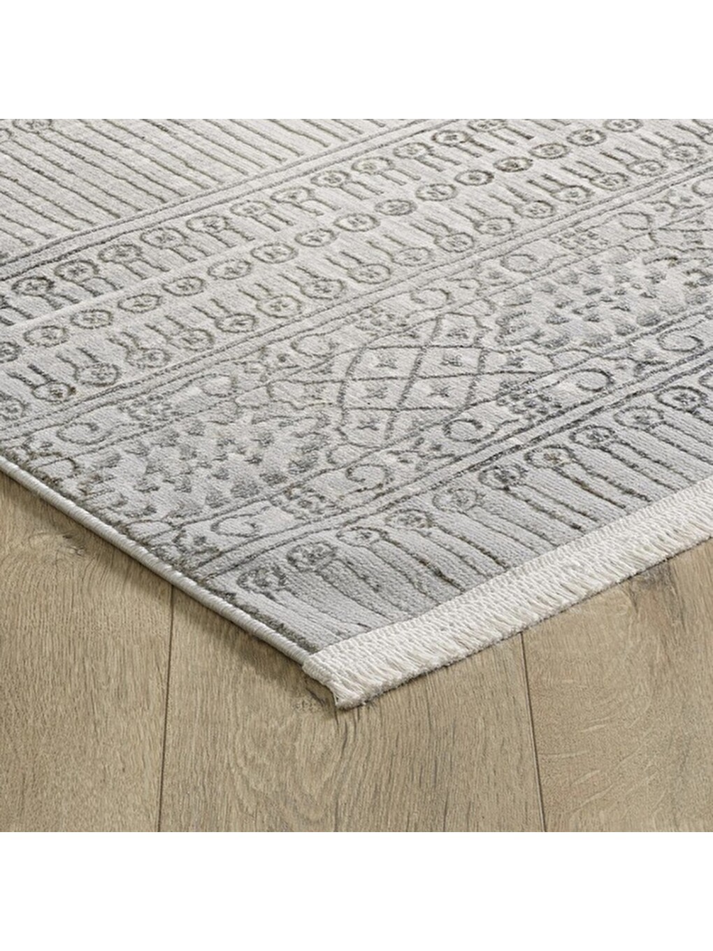 London Ribbon Tozumaz Antialerjik Halı - Gri - 120x180 cm-3