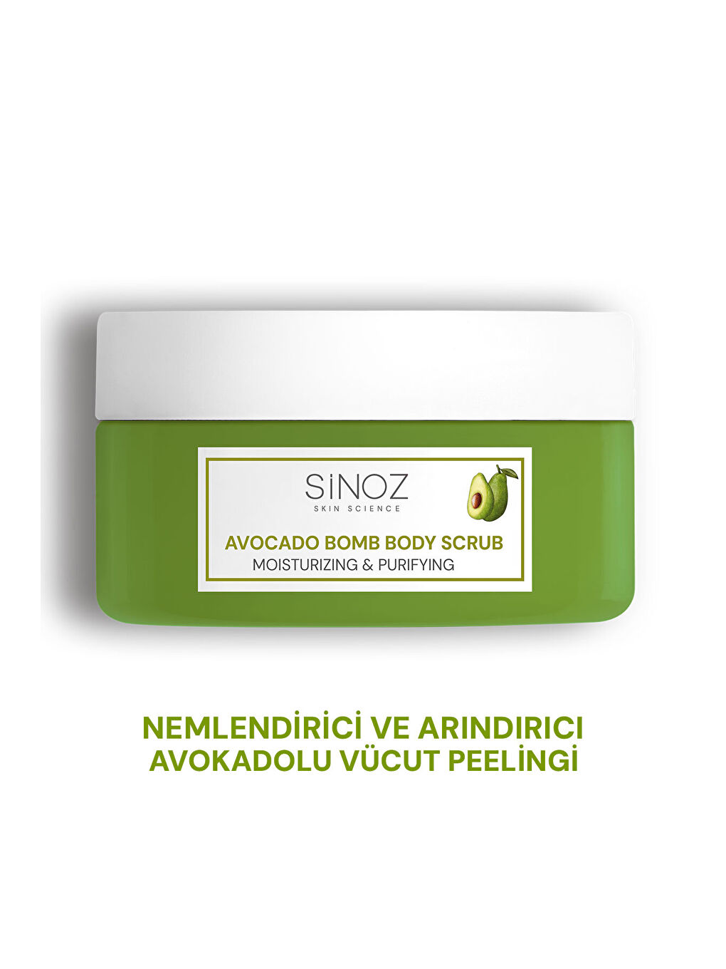 Avokado Bomb Nemlendirici ve Arındırıcı Vücut Peelingi 300 Gr