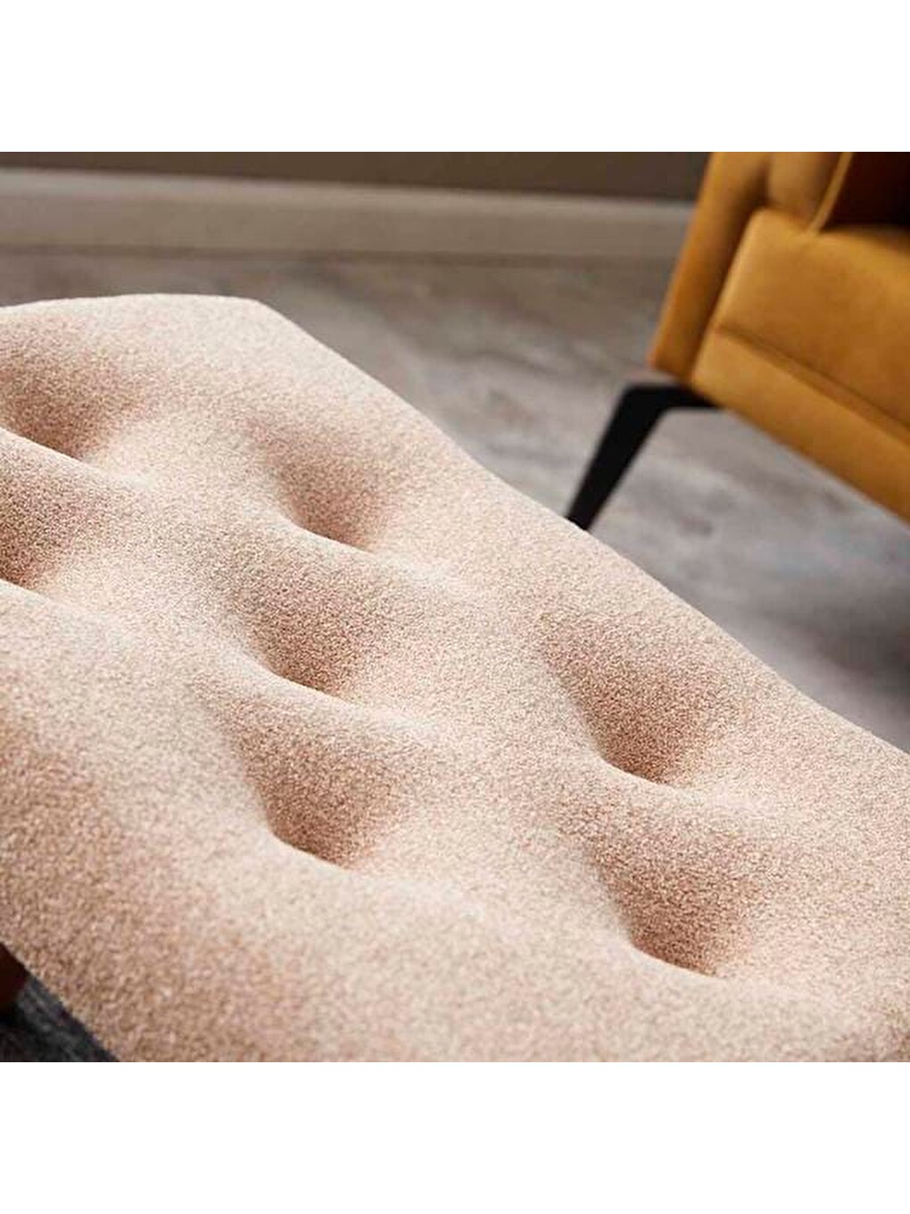 Masif Ayaklı Bench - Bej-2