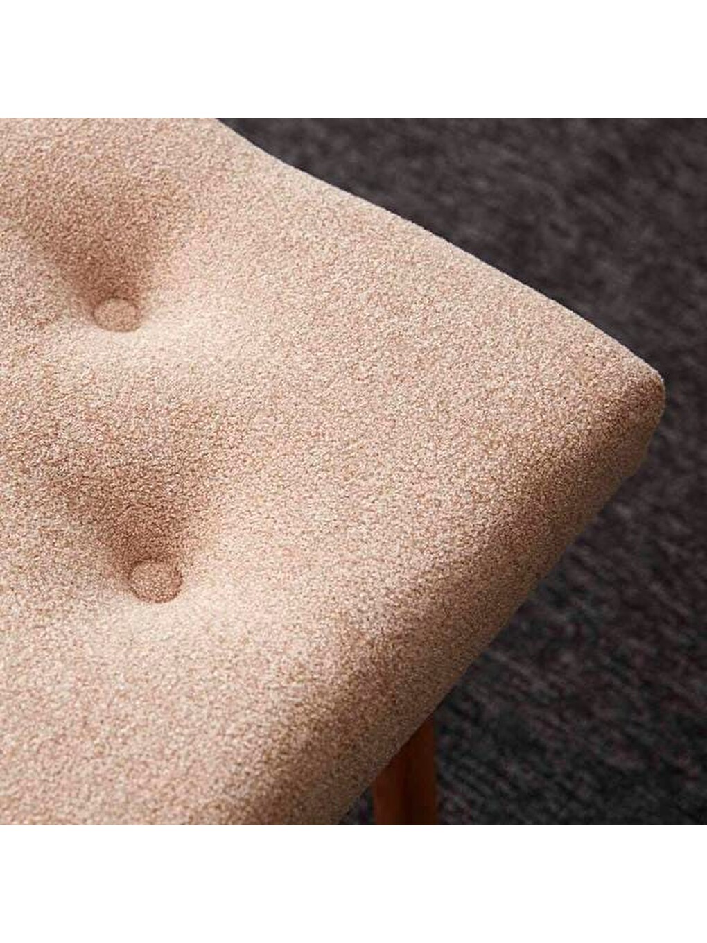 Masif Ayaklı Bench - Bej-6