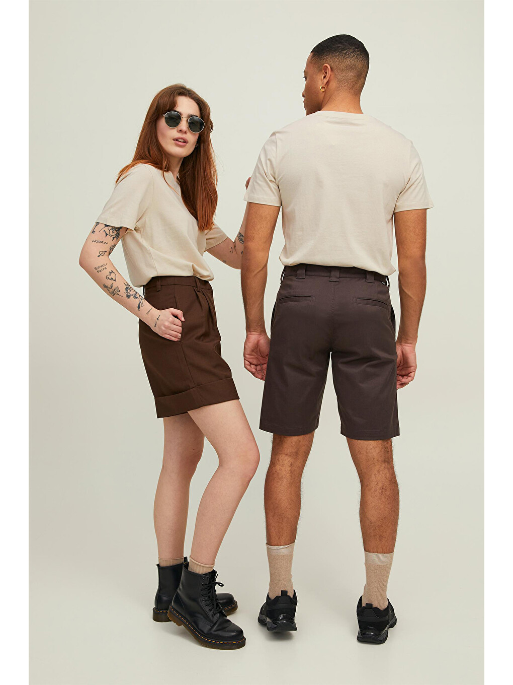 Ekru Organik Pamuklu Regular Fit Bisiklet Yaka Erkek T Shirt 12113648-3
