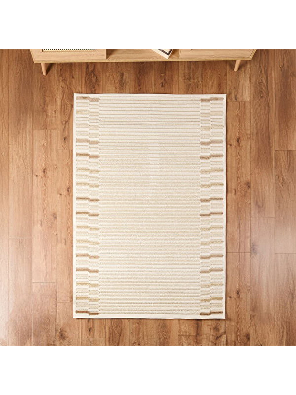 Soft Mono Tozumaz Antialerjik Halı - Bej - 120x180 cm-1