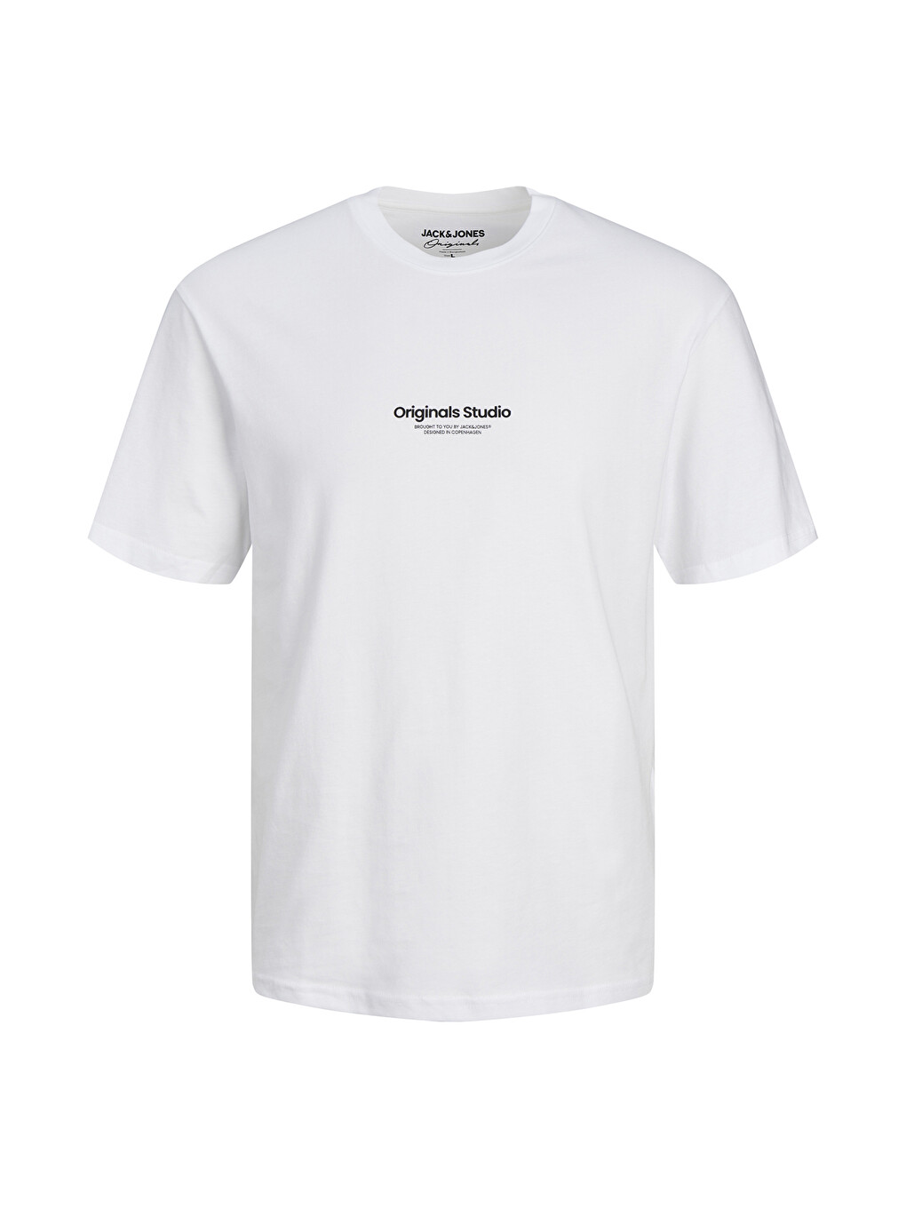 Beyaz Jorvesterbro Pamuklu Bisiklet Yaka Relaxed Fit Erkek T Shirt 12240121-6