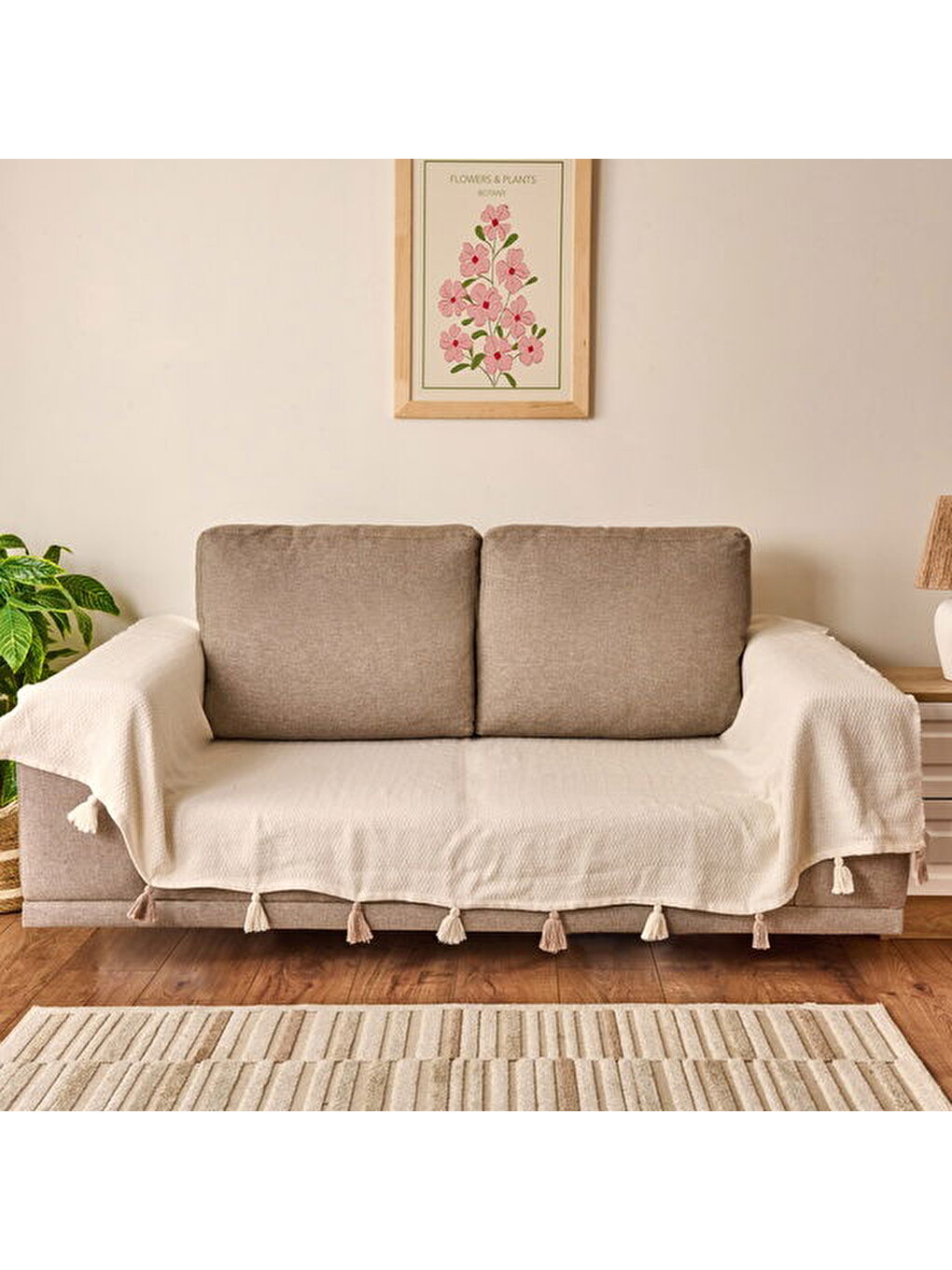 Soft Mount Koltuk Örtüsü - Ekru - 115x200 cm-2