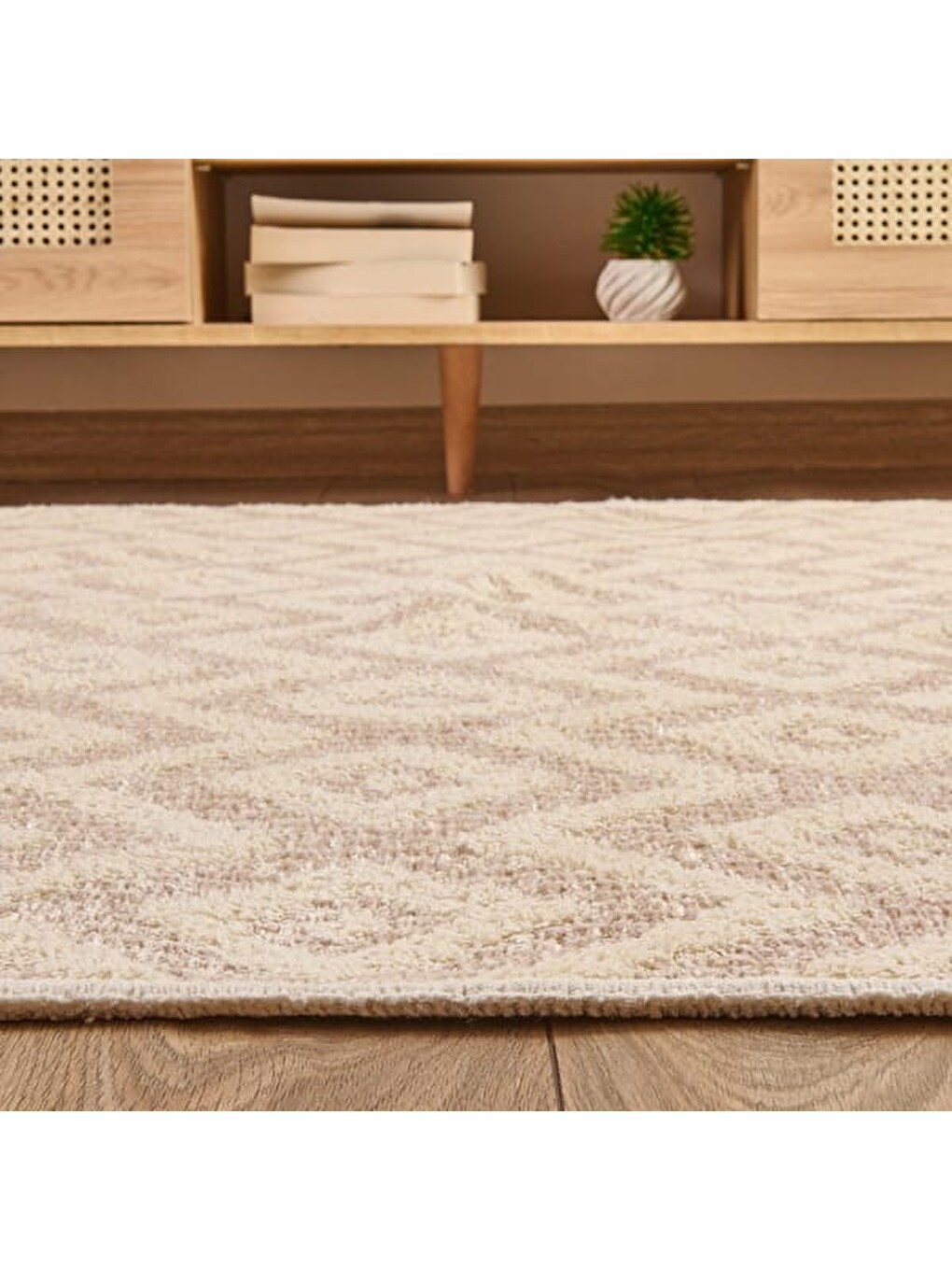 Soft Lomond Halı - Bej - 160x230 cm-4