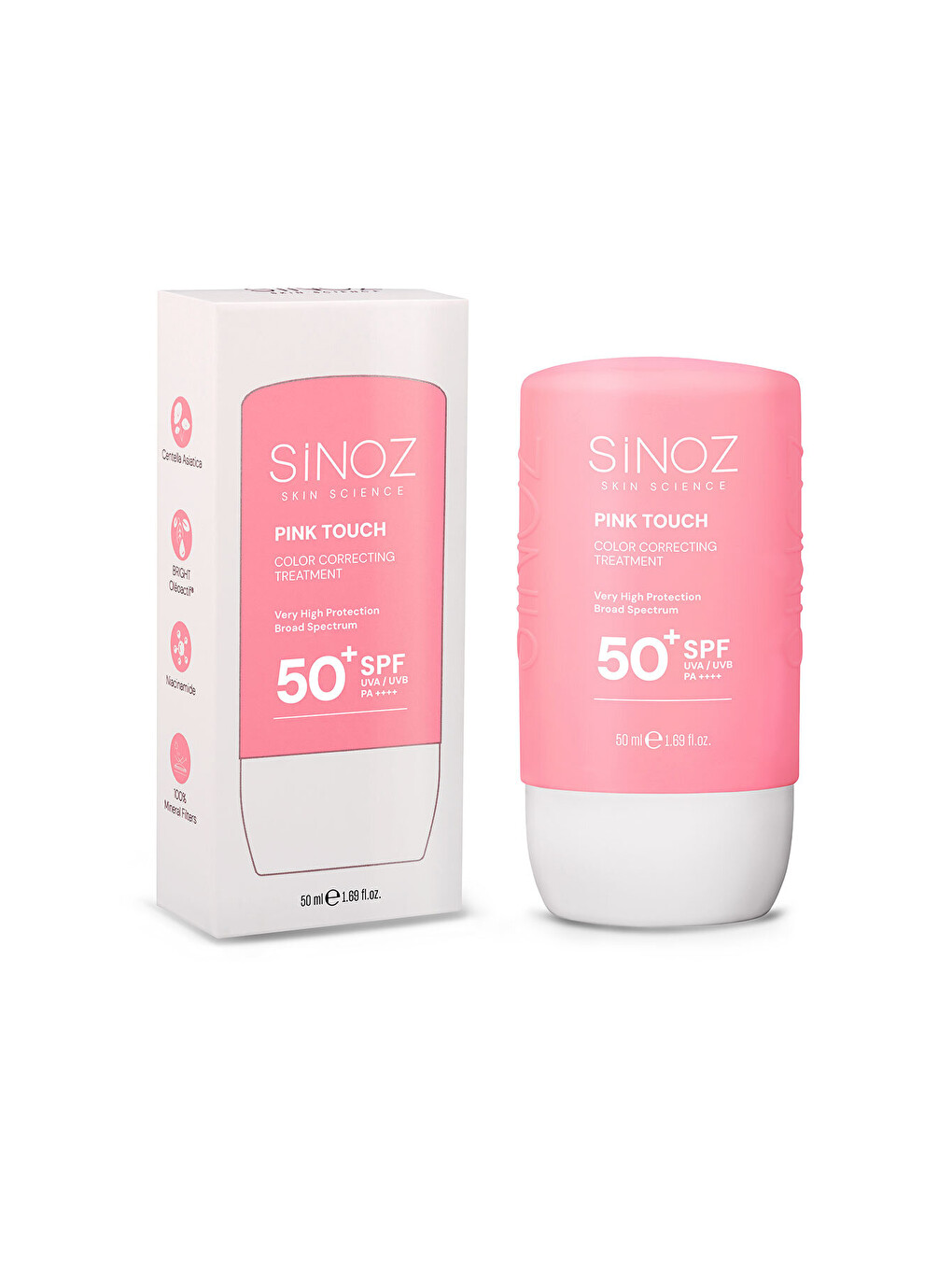 Pink Touch Anında Ton Eşitleyici Leke Karşıtı Spf50+ Pembe Sıvı Yüz Güneş Kremi Pa++++ 50ml-7