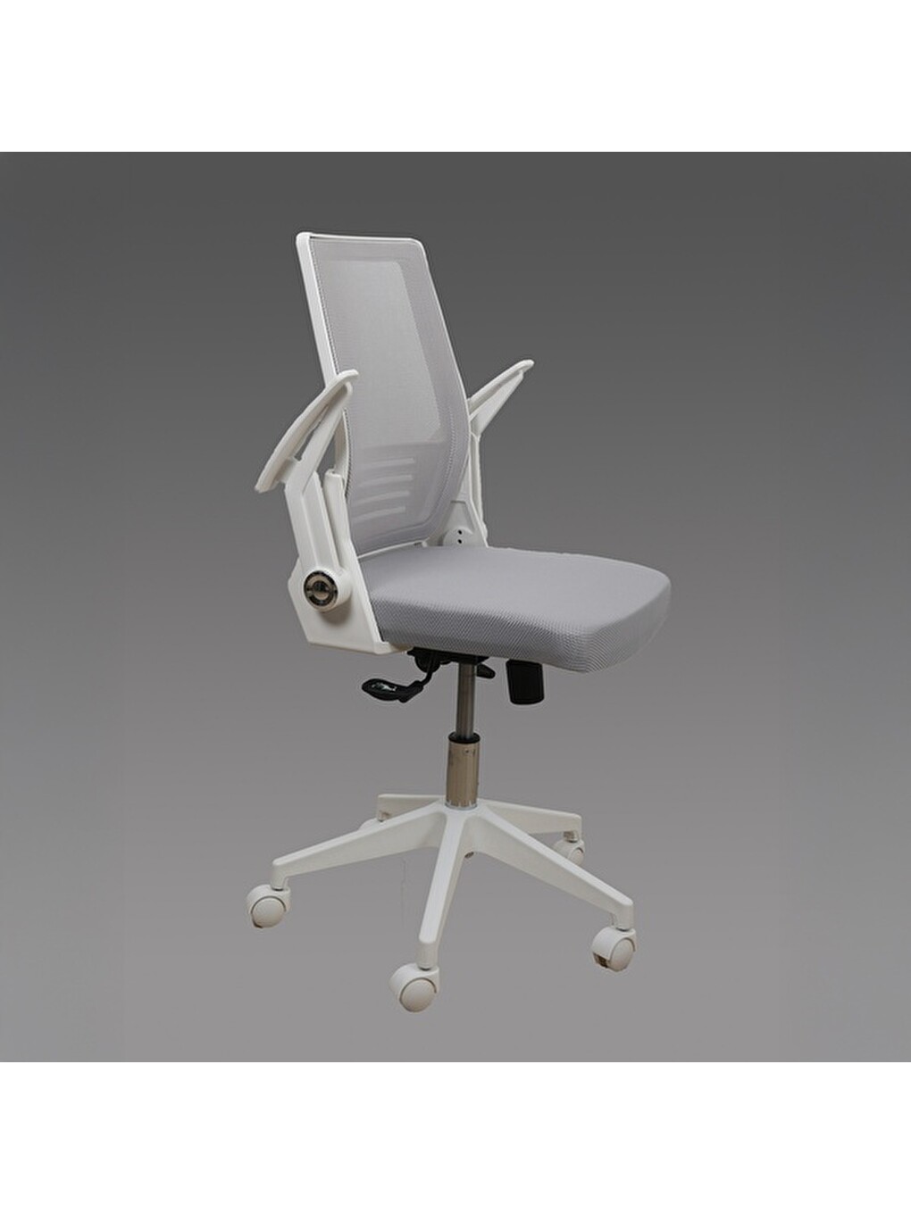 Konfor Çalışma Sandalyesi - Beyaz / Gri - 105x57x58,5 cm-3
