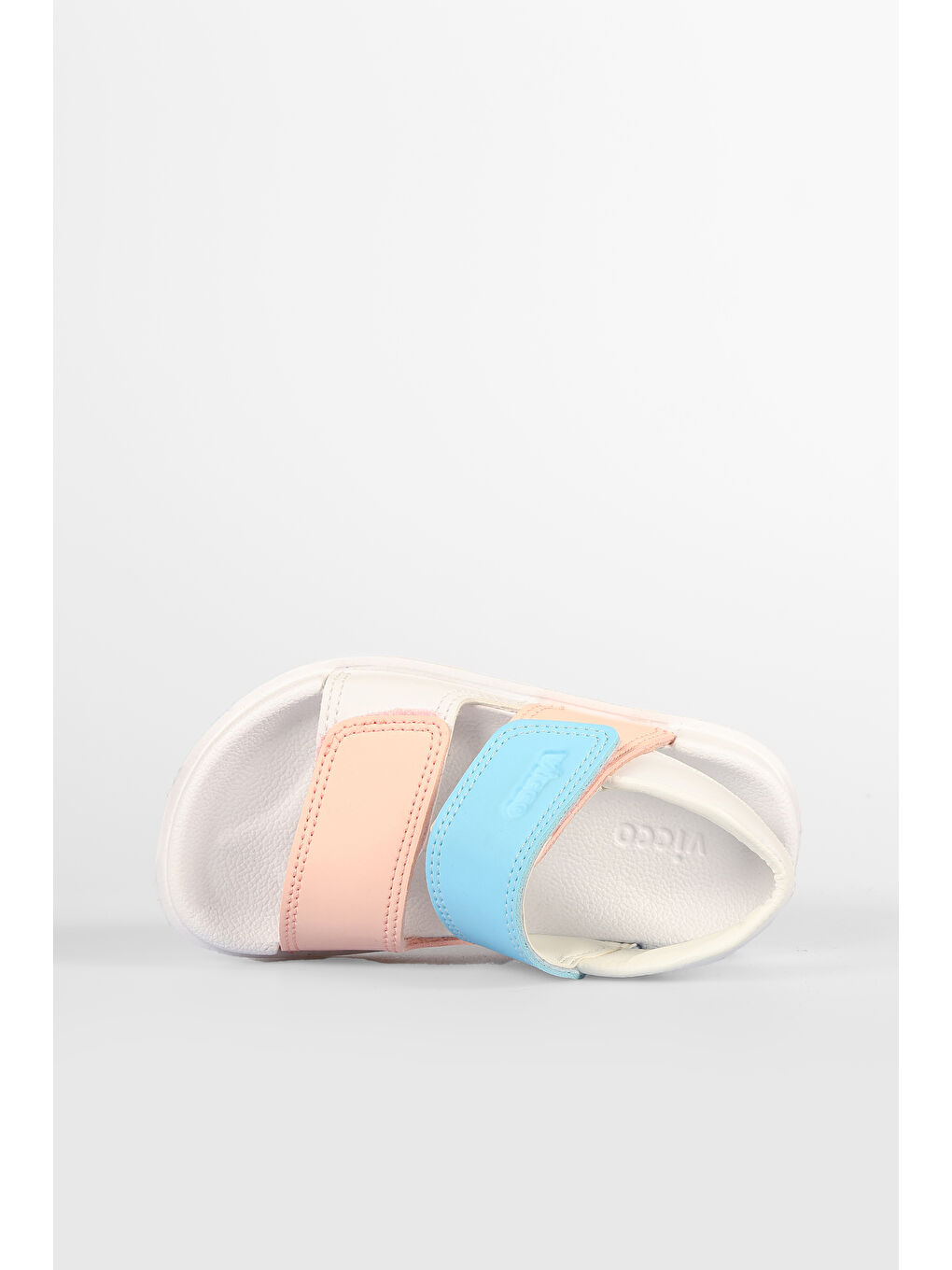 Krixi Hafif Kız Okul Öncesi Beyaz/Pembe Sandalet-5