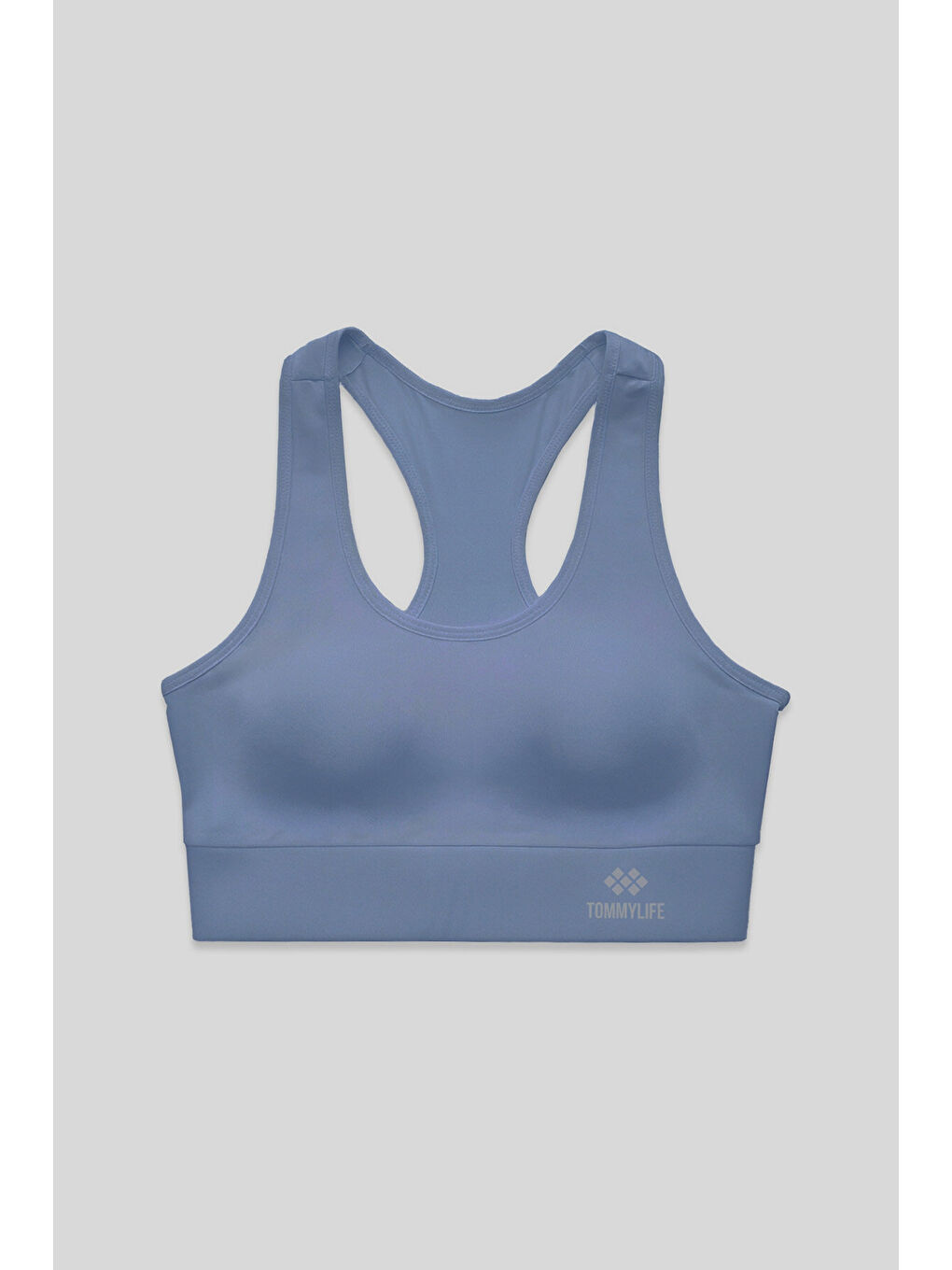 Petrol Sırt Detaylı Dar Kalıp U Yaka Kadın Spor Büstiyer - 97120