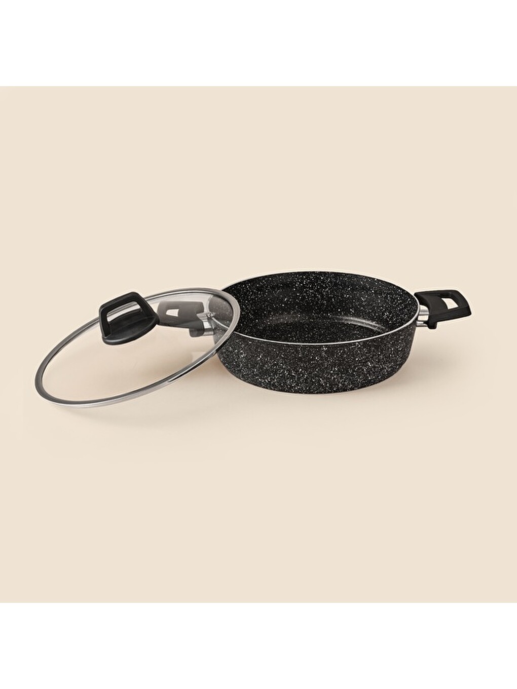 Kitchen Black Force 3 Parça Tencere Seti - Siyah - 26 Cm + 26 Cm-1