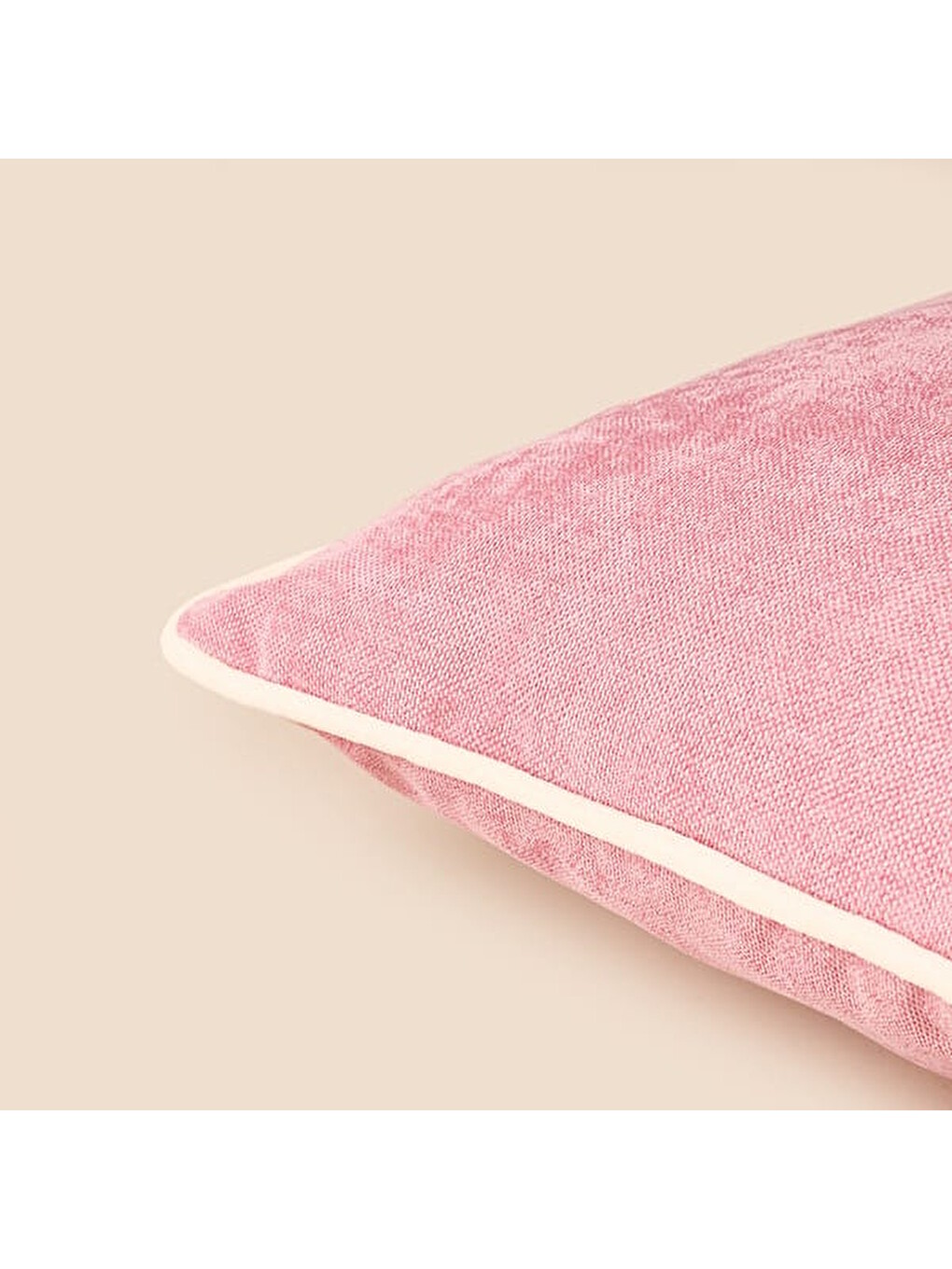 Pembe Soft Asas Kırlent - Gülkurusu - 45x45 Cm-4