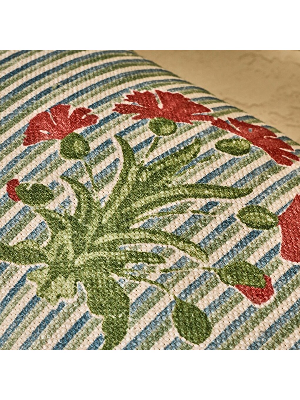 Ekru Soft Fonsy Kırlent - Renkli - 30x50 Cm-2