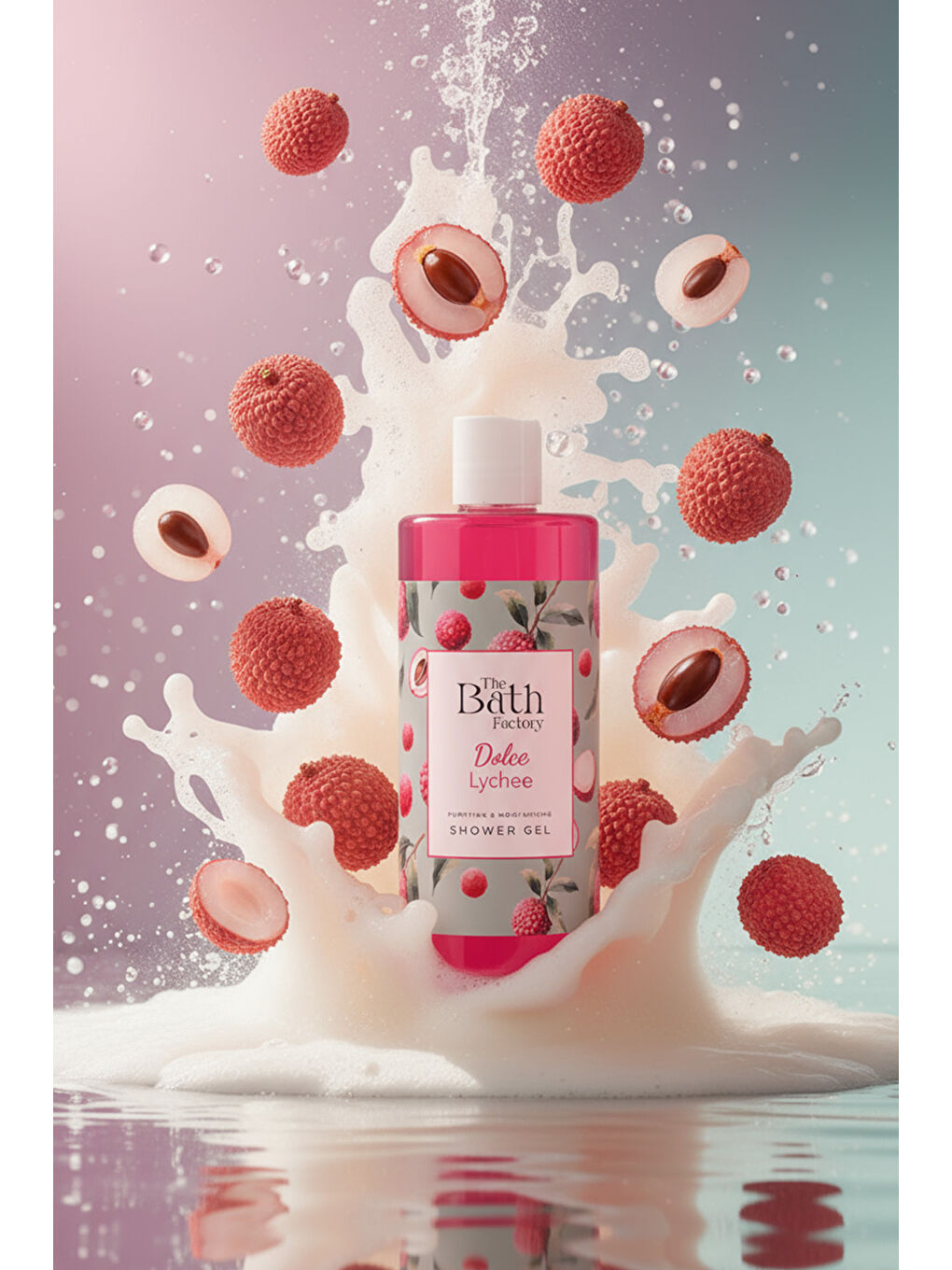 Liçi Aromalı Peeling + Liçi Aromalı Duş Jeli + Liçi Aromalı Vücut Losyonu-1