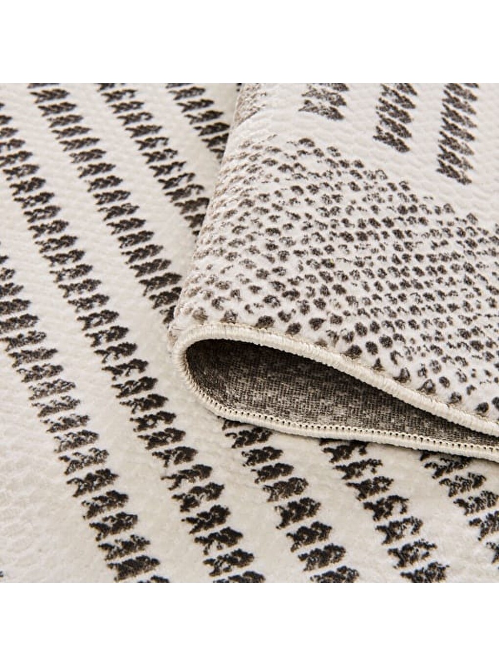 Soft Tuku Halı - Gri - 160x230 Cm-4