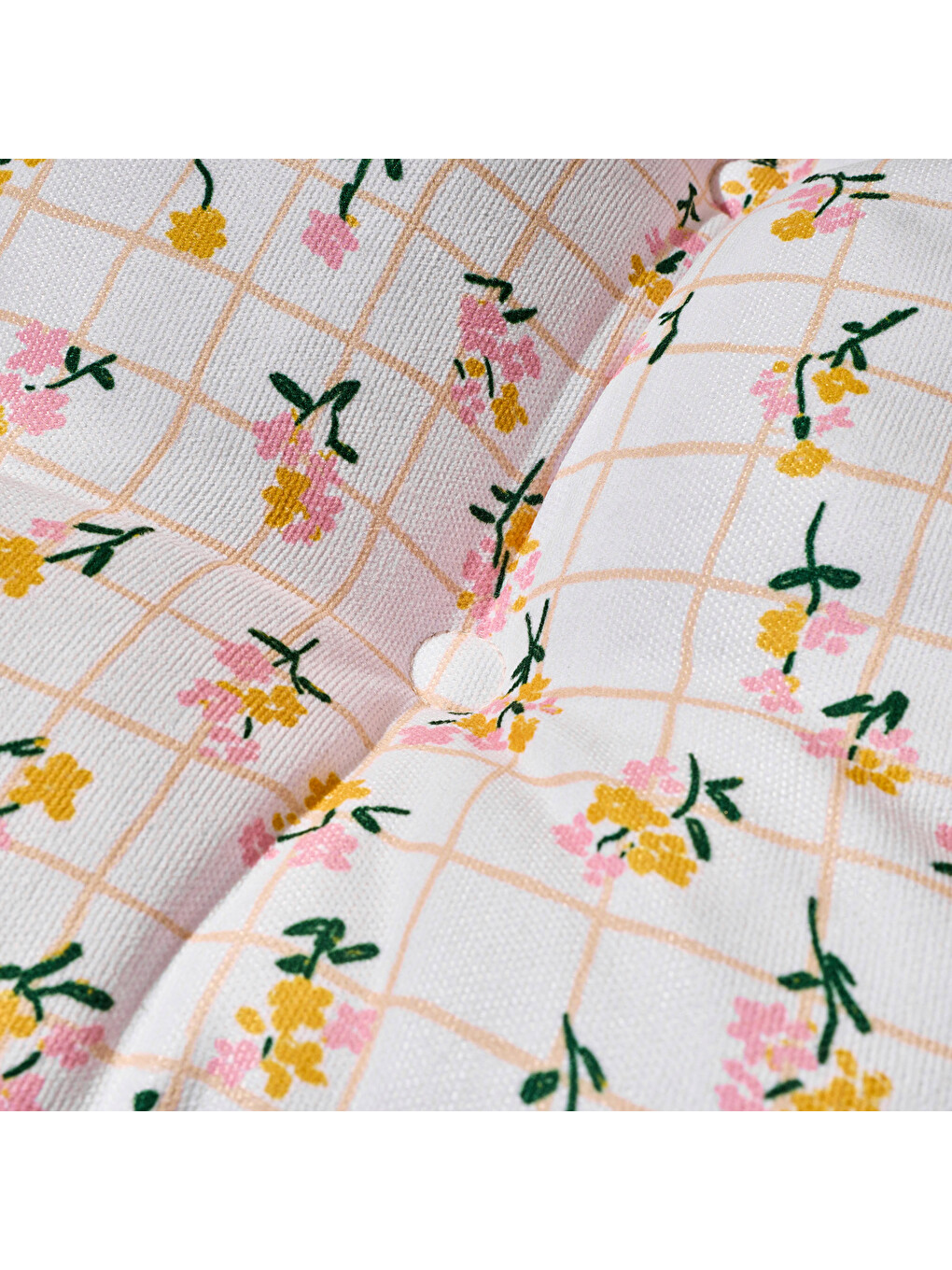 Soft Rosa Sandalye Minderi - Ekru - 40x40 Cm-4