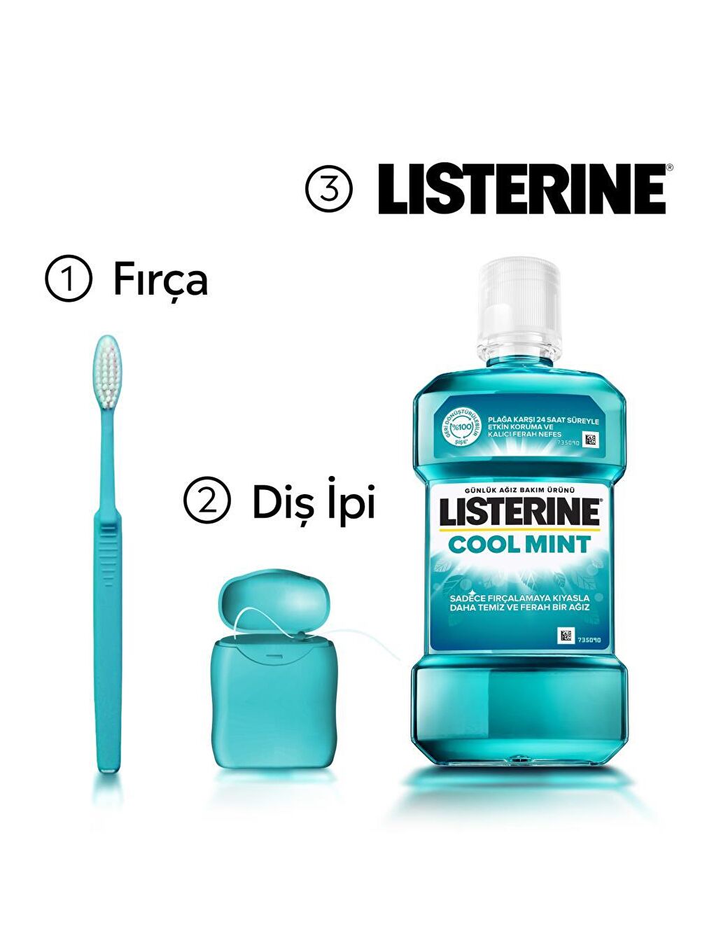 Cool Mint Ağız Bakım Suyu 1000 ml x 6-5