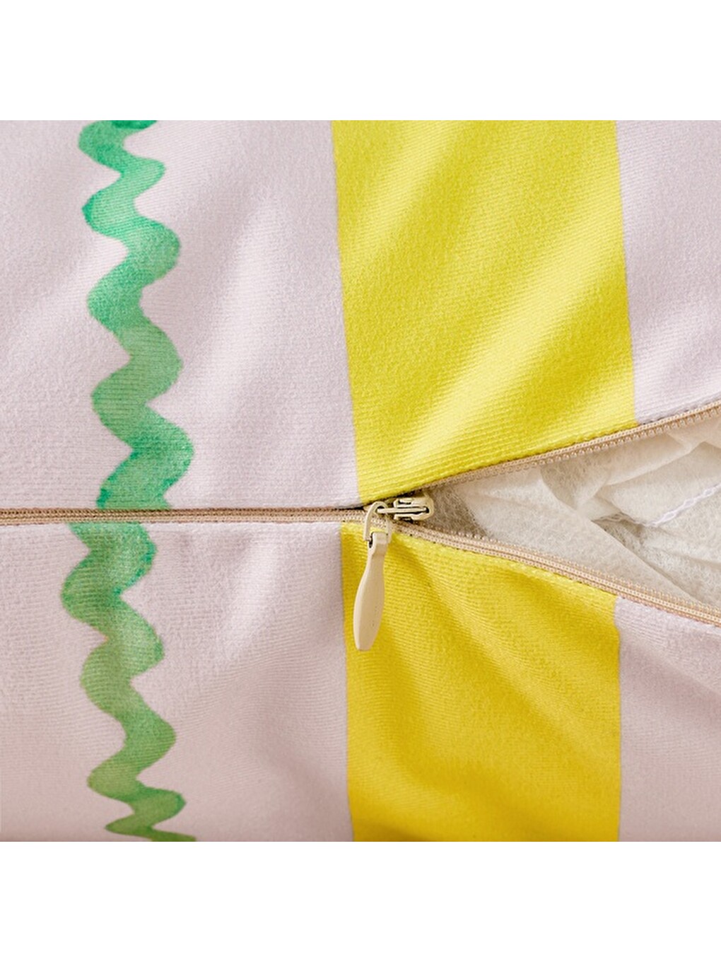 Kahverengi Soft Good Vibe Kırlent - Hardal- 45x45 Cm-4