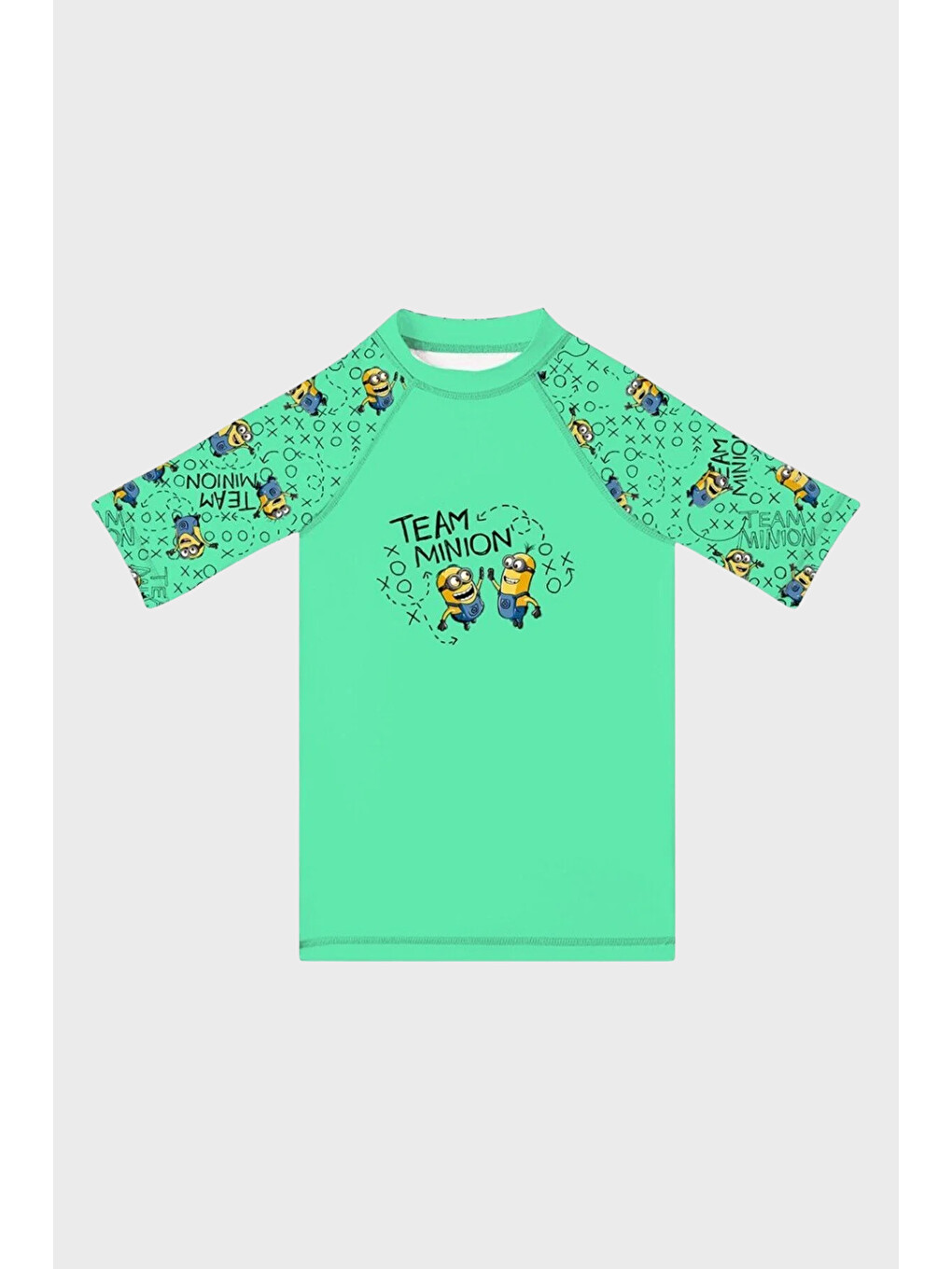 Yeşil Zingoo Baskılı UV Korumalı Kısa Kollu Mayo T Shirt ST2622140001