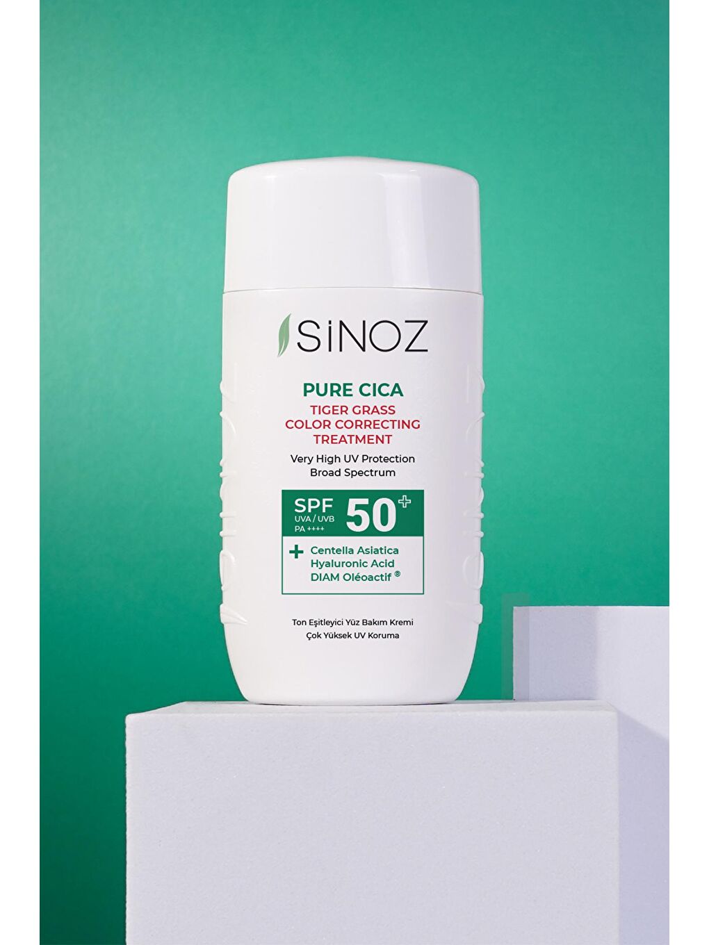 Sinoz Renksiz Spf50 Pure Cica Anında Ton Eşitleyici Yüz Bakım Kremi - Yeni Nesil Mineral Güneş Filtresi - 9