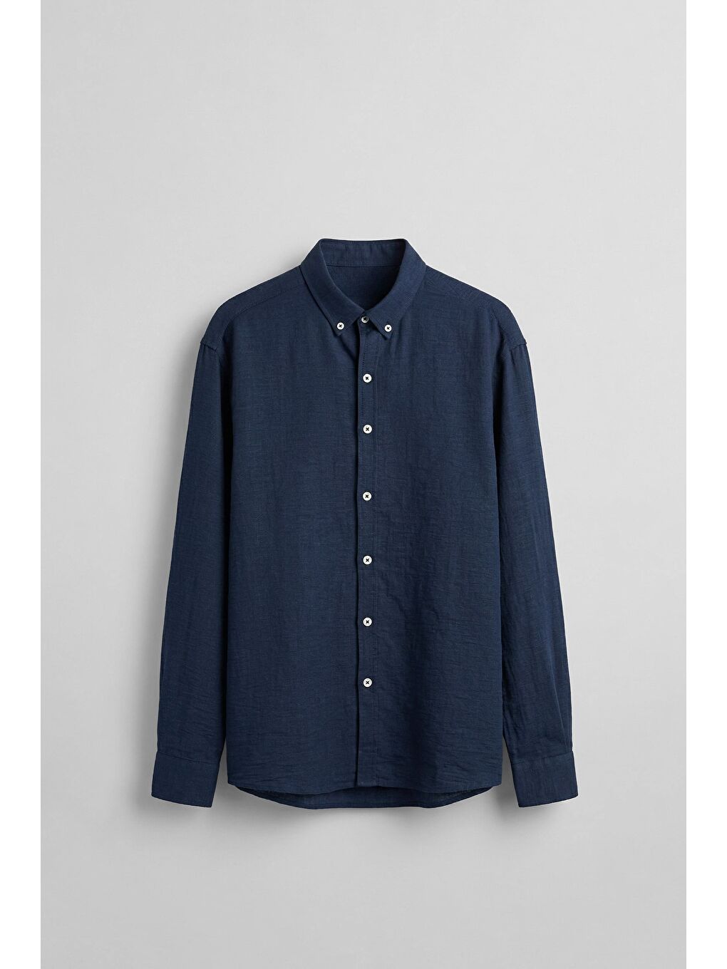 Erkek Oversize Basic Rahat Gömlek Lacivert