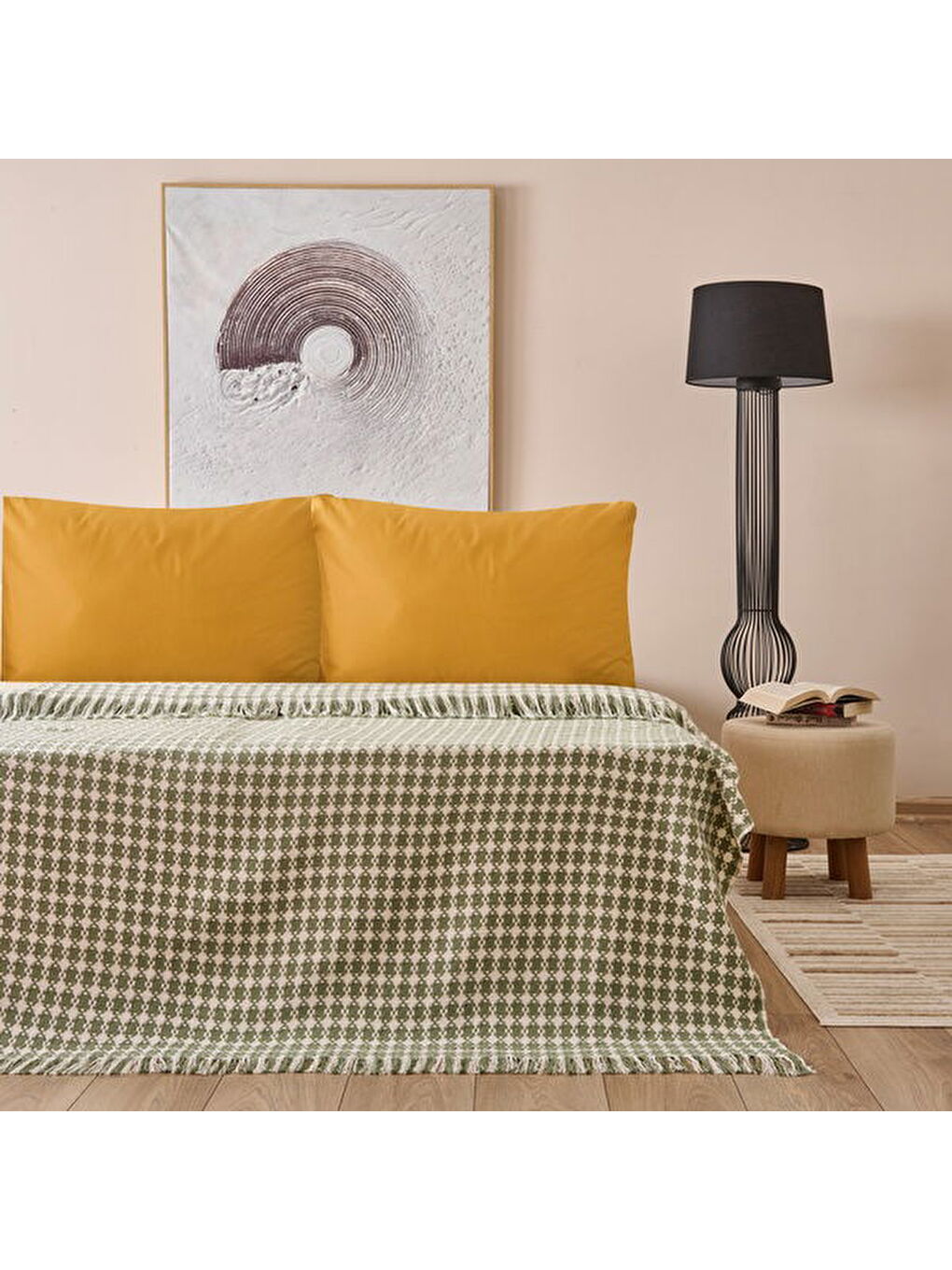 Soft Verda Tek Kişilik Pike - Yeşil - 160x220 cm