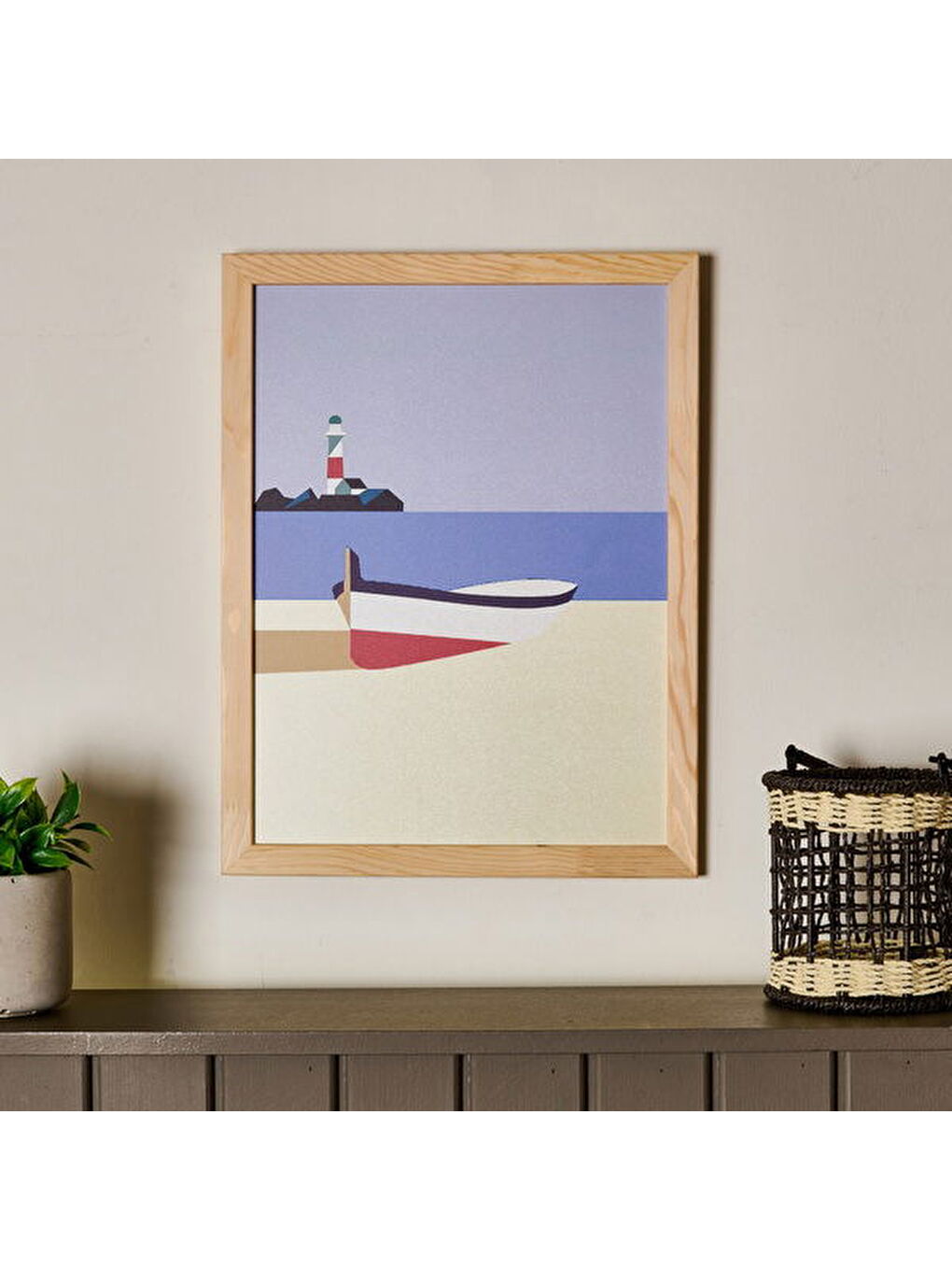 Deco Nautical Fun Duvar Panosu - Mavi - 30x40 cm