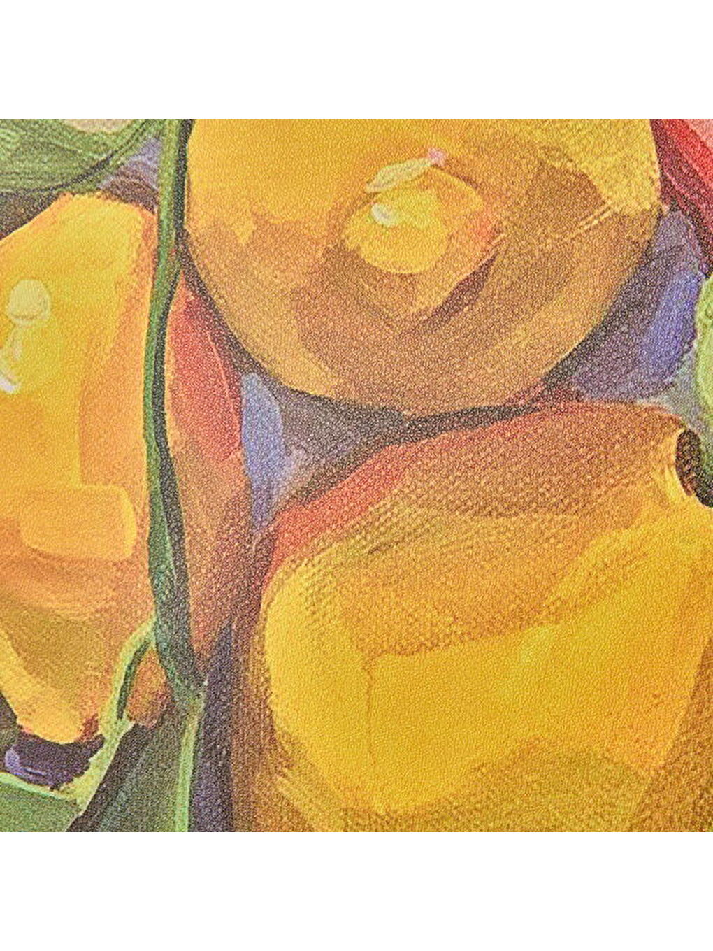 Deco Lime Cello Kanvas Tablo - Sarı - 50x70 cm-5