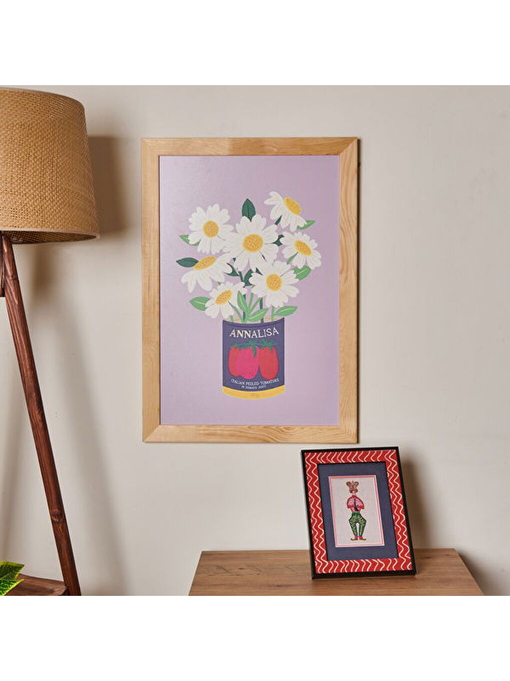 Mavi Deco Granny Summer Çerçeveli Tablo - Mor - 40x60 cm