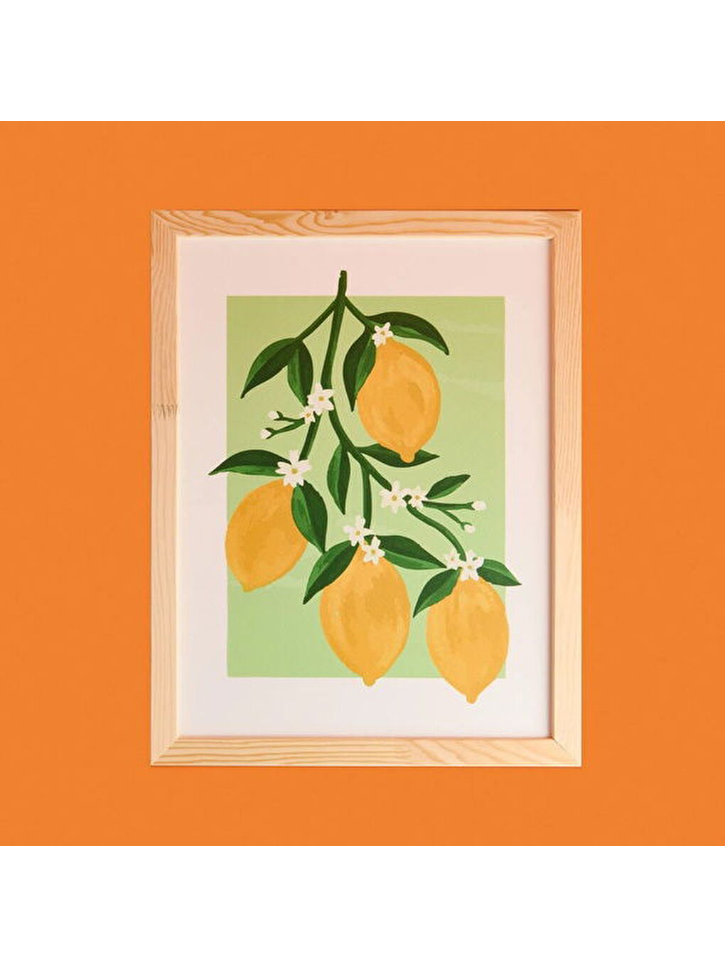 Deco Lime Cello Duvar Panosu - Sarı / Açık Yeşil - 30x40 cm-1