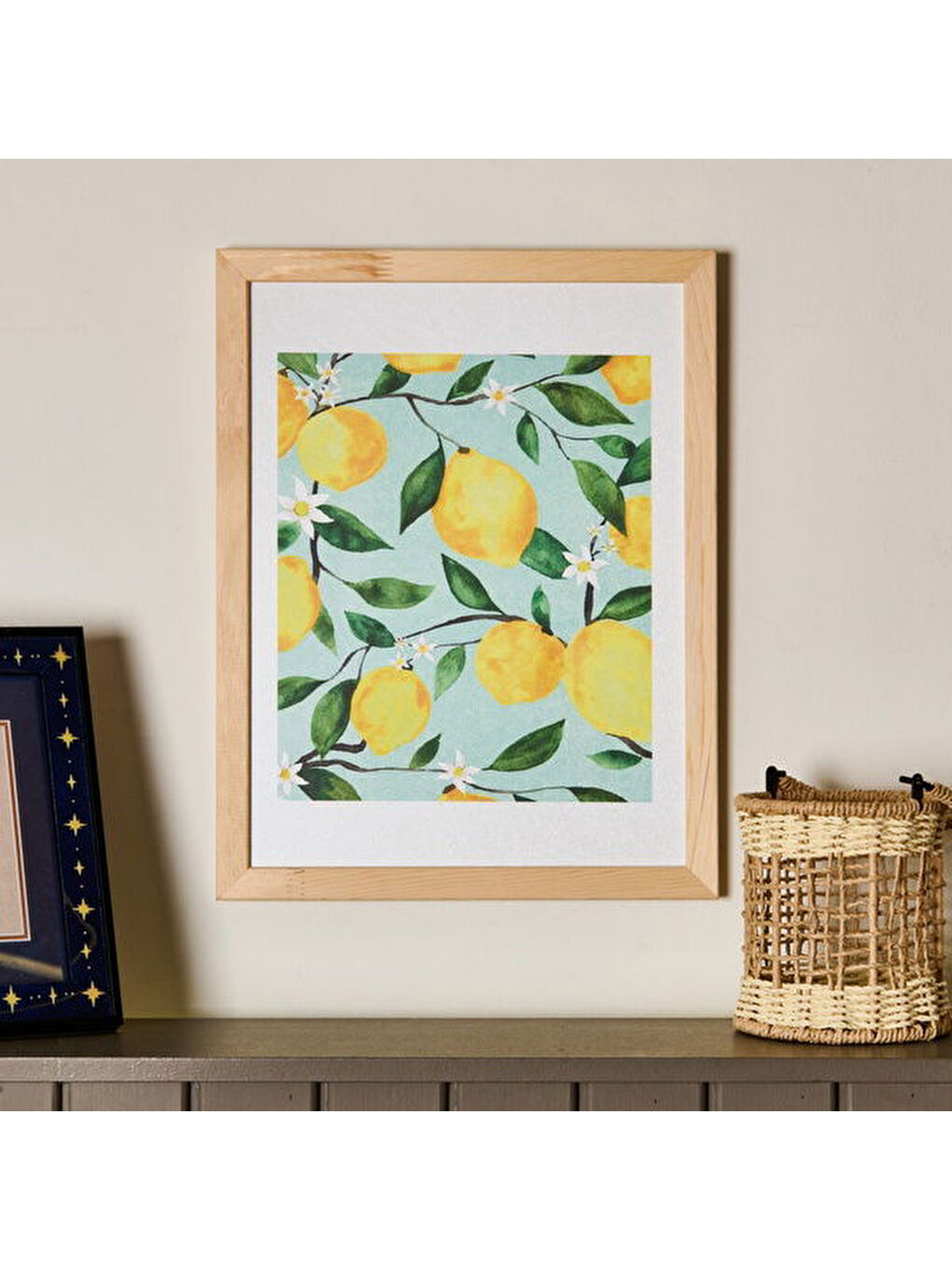 Deco Lime Cello Duvar Panosu - Yeşil / Sarı - 30x40 cm