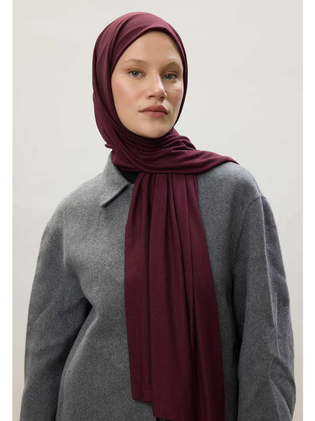 Penye Şal Bordo-2